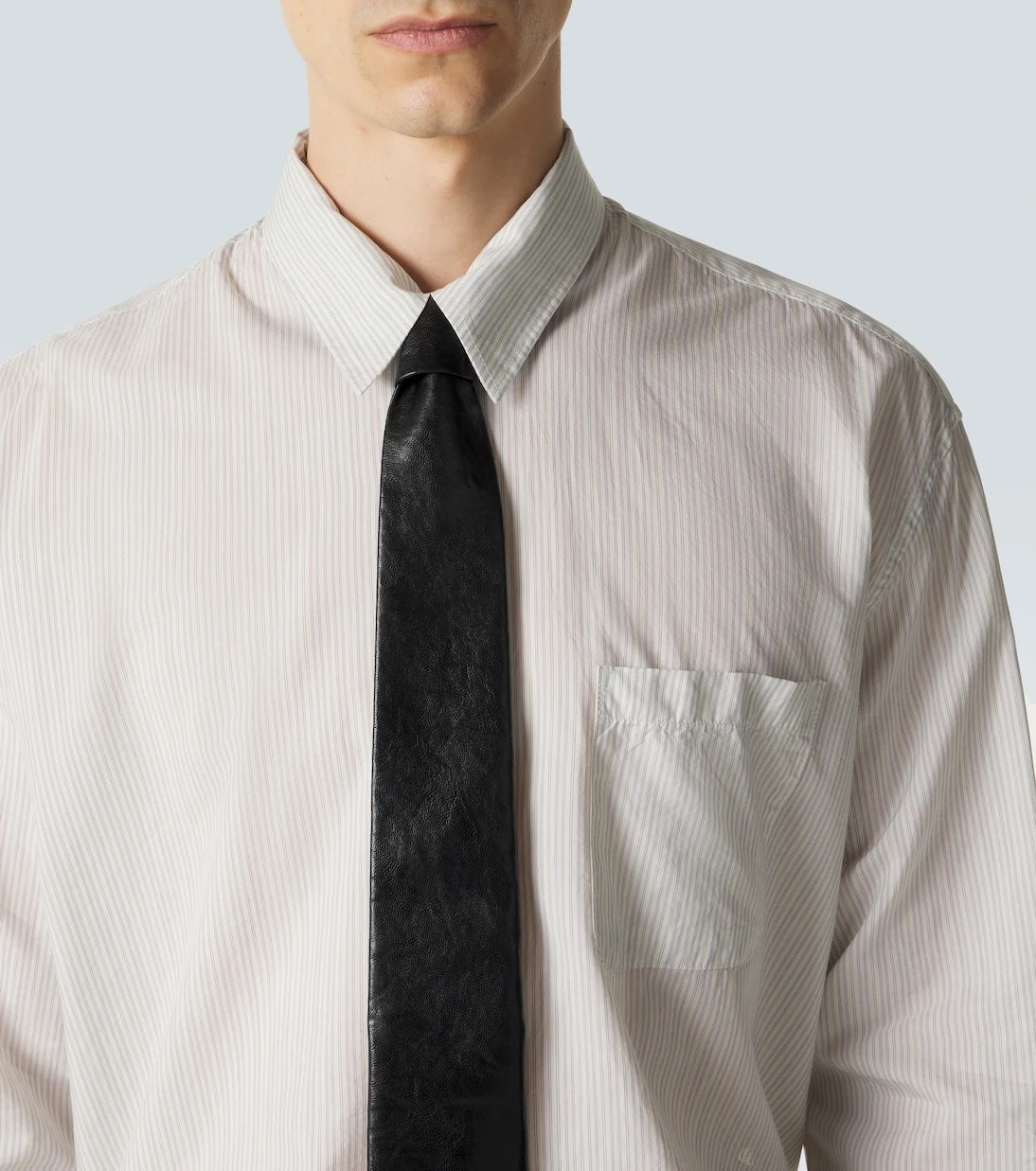 Our Legacy - Above striped cotton-blend shirt