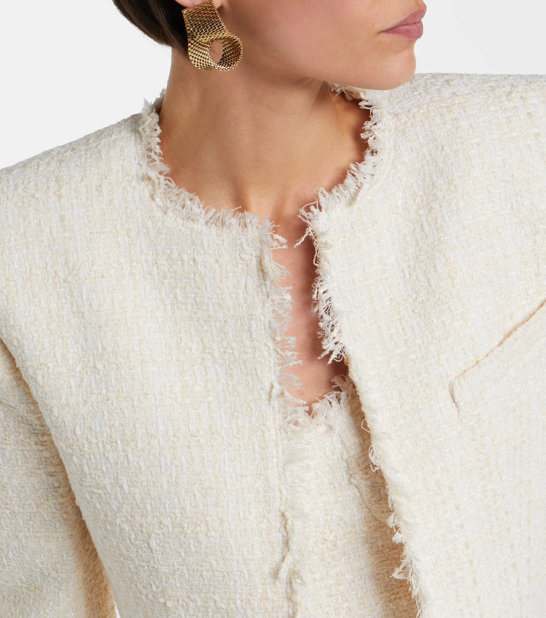 Balmain - Cropped tweed jacket