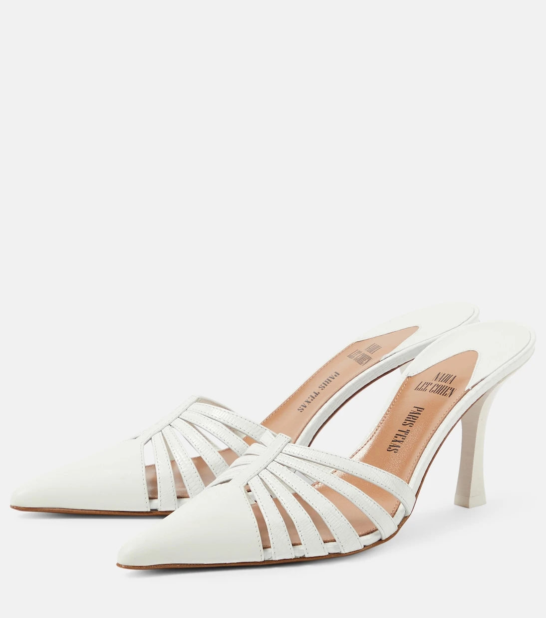 Paris Texas - Nadia 85 cutout leather mules