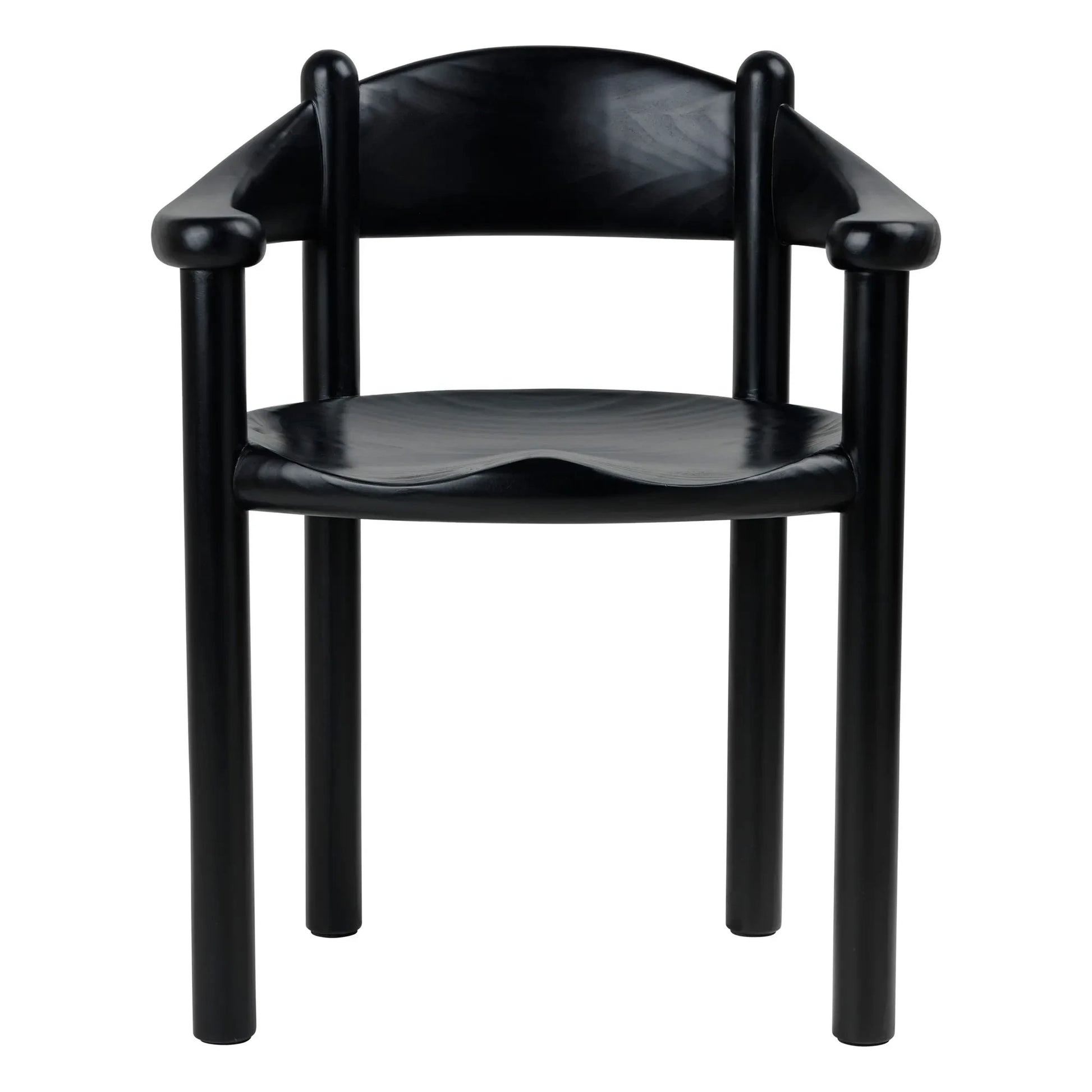 Gubi - Daumiller chair with armrests, Rainer Daumiller | Black