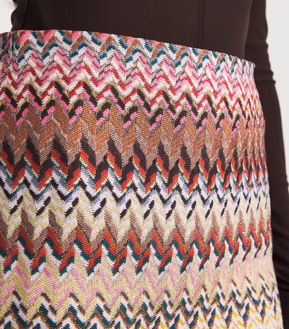 Multi Zigzag Mini Skirt