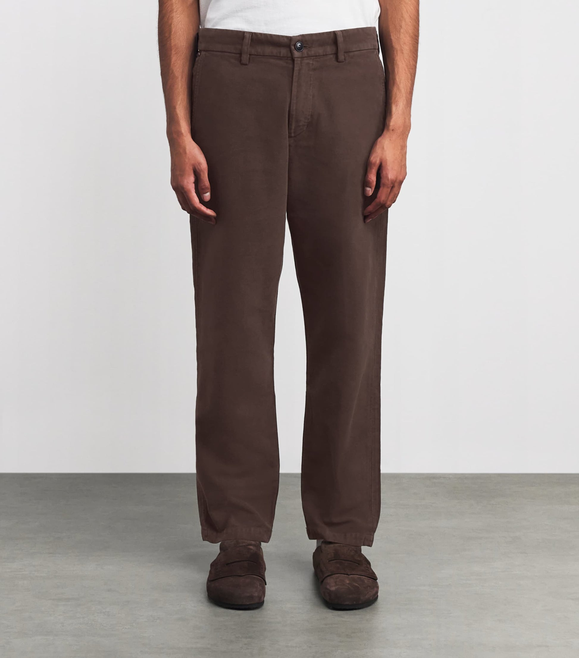 Cotton Flat Front Chinos