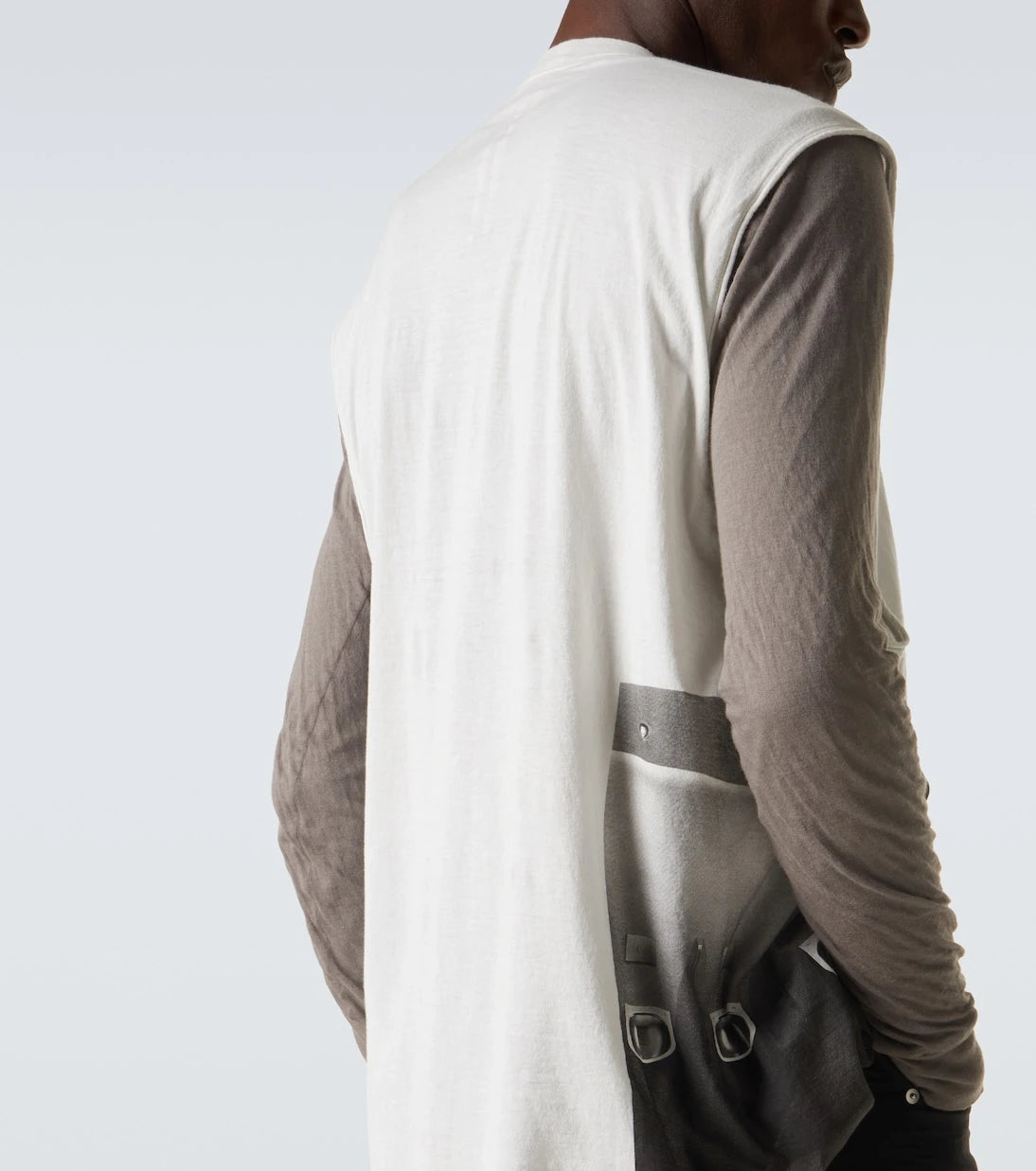 Rick Owens - Jumbo printed cotton jersey tank top