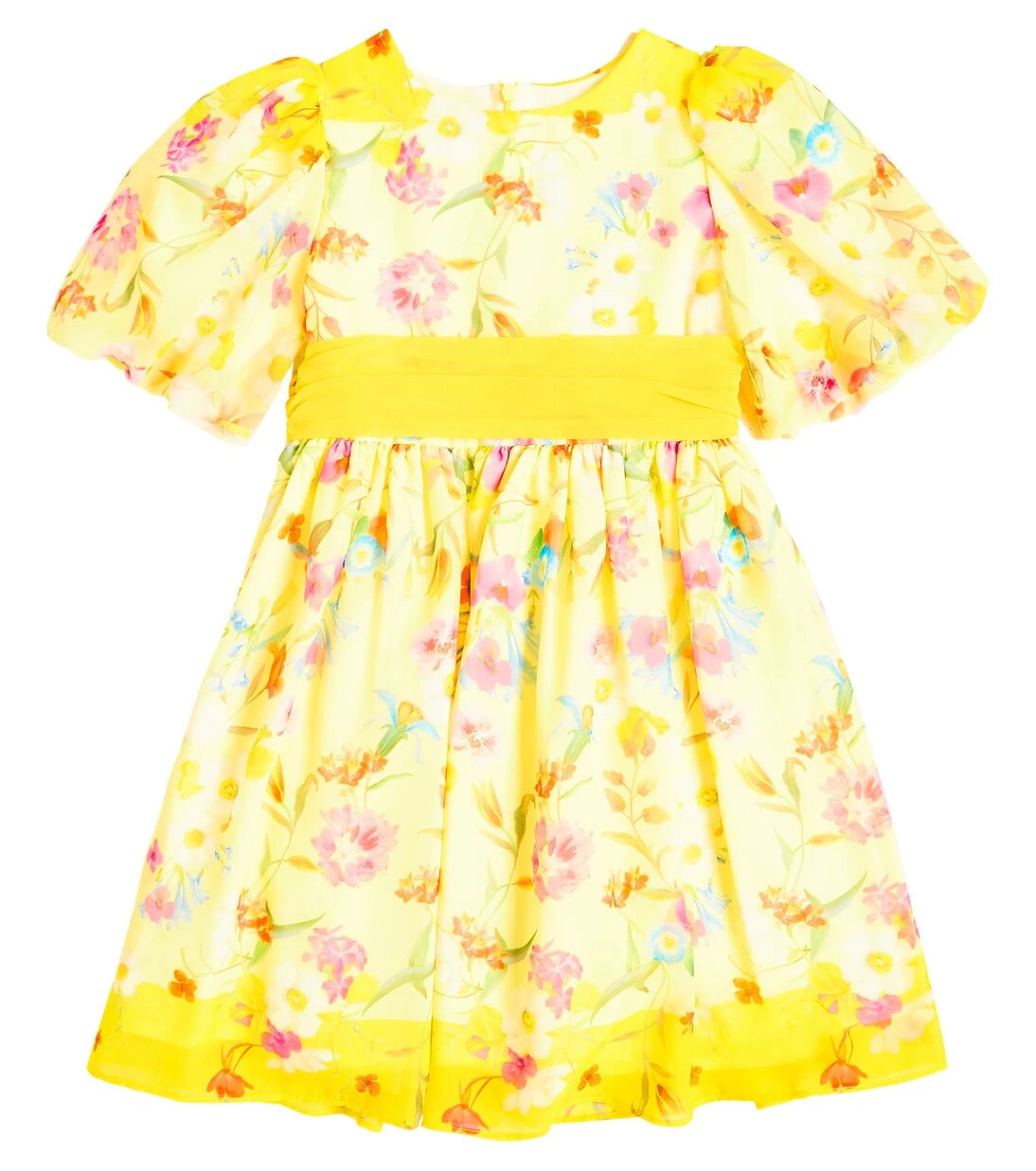 Patachou - Balloon-sleeve floral dress