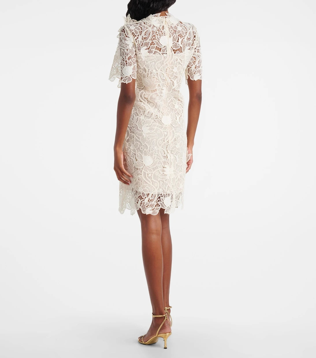 Oscar de la Renta - Floral lace minidress