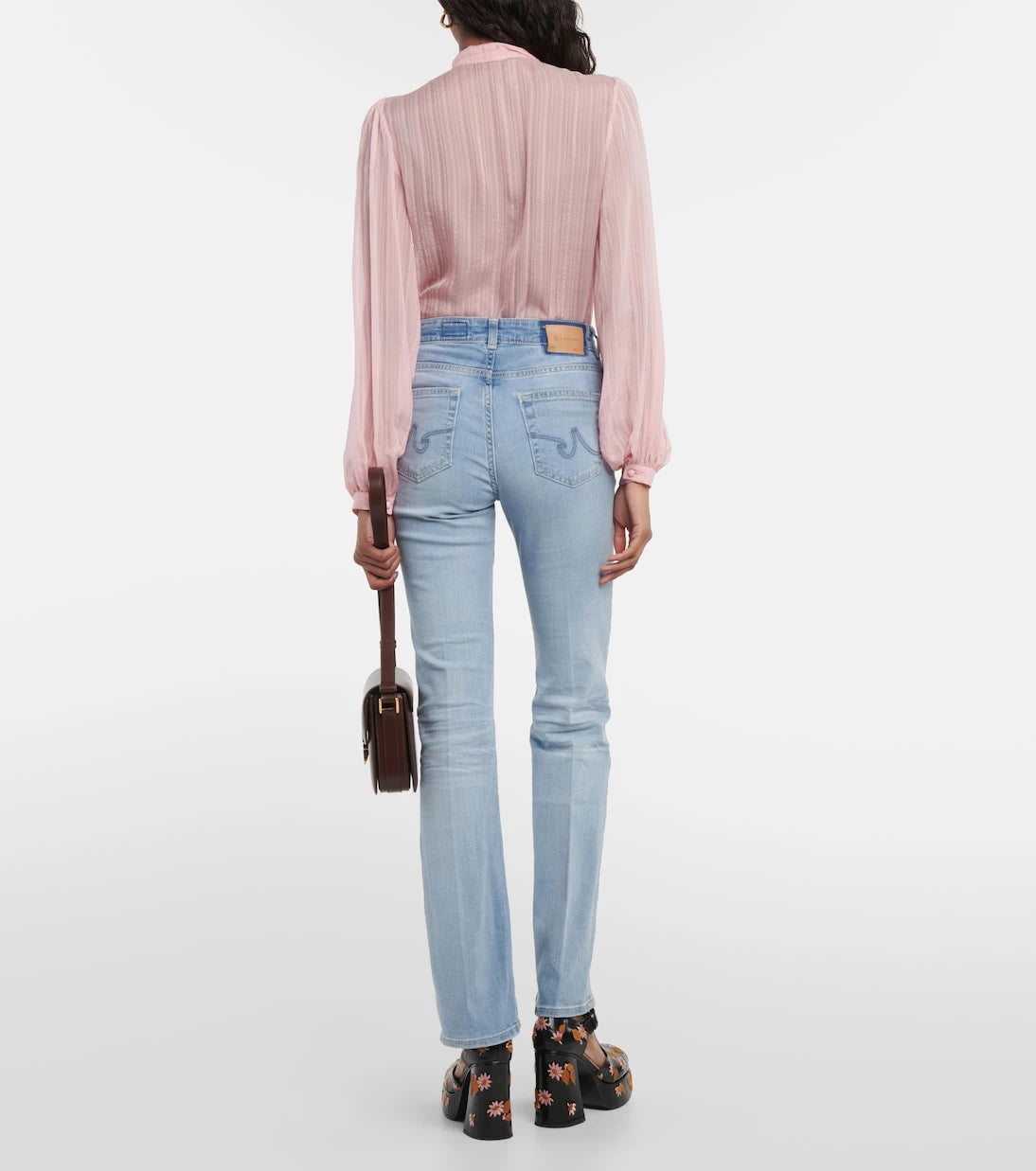 AG Jeans - Embroidered flared jeans