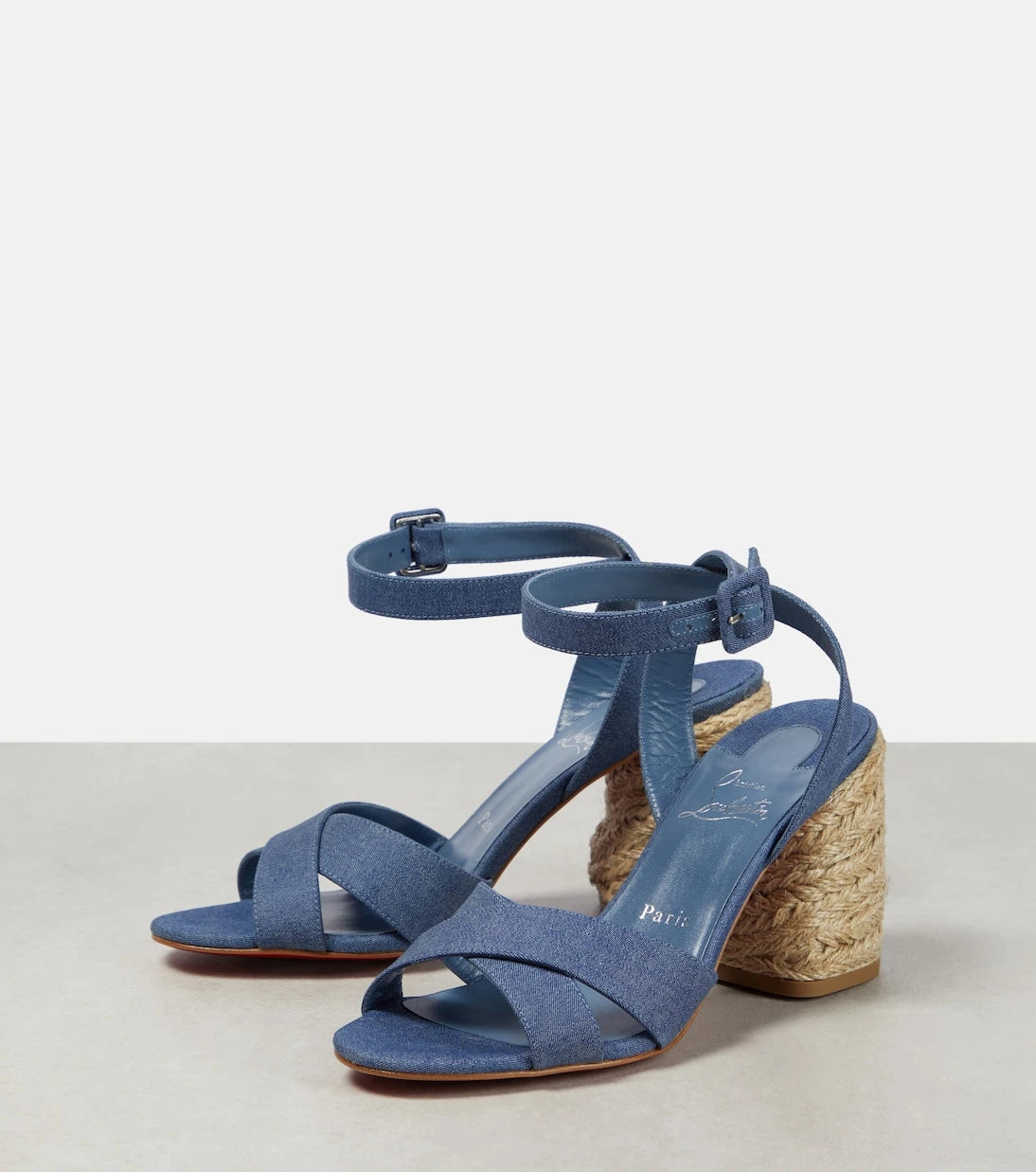Christian Louboutin - Summer Mariza denim espadrilles sandals