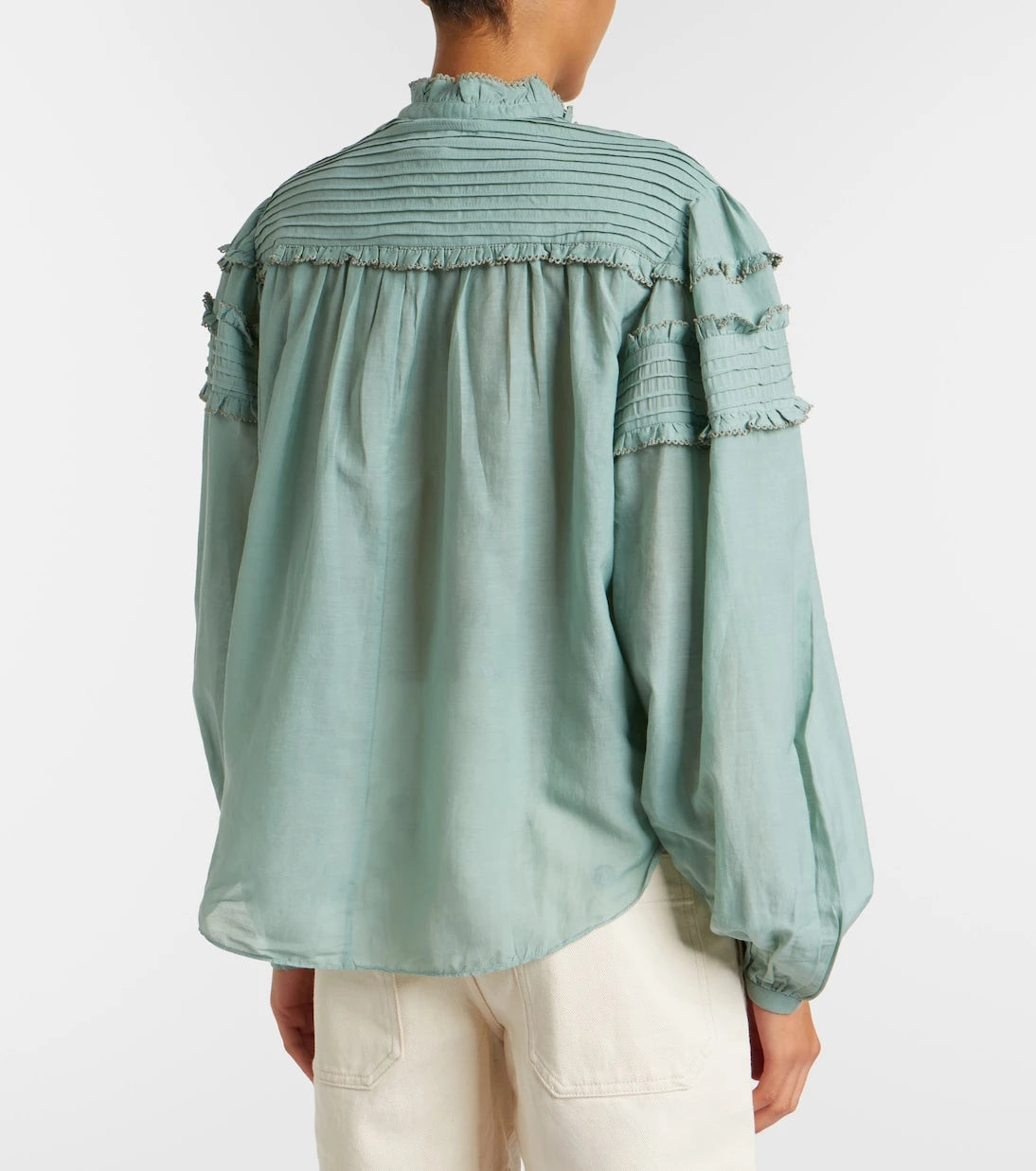 Marant Etoile - Doana cotton-blend ruffled blouse