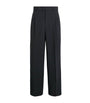 Virgin Wool Wide-Leg Trousers