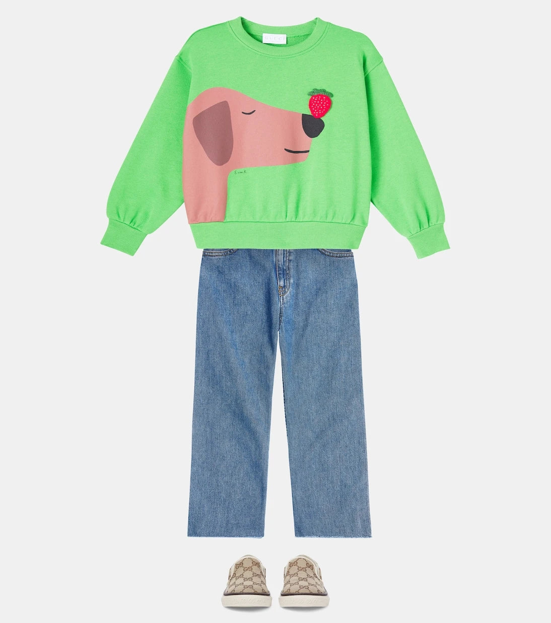 Gucci Kids - x Euan Roberts printed cotton jersey sweatshirt