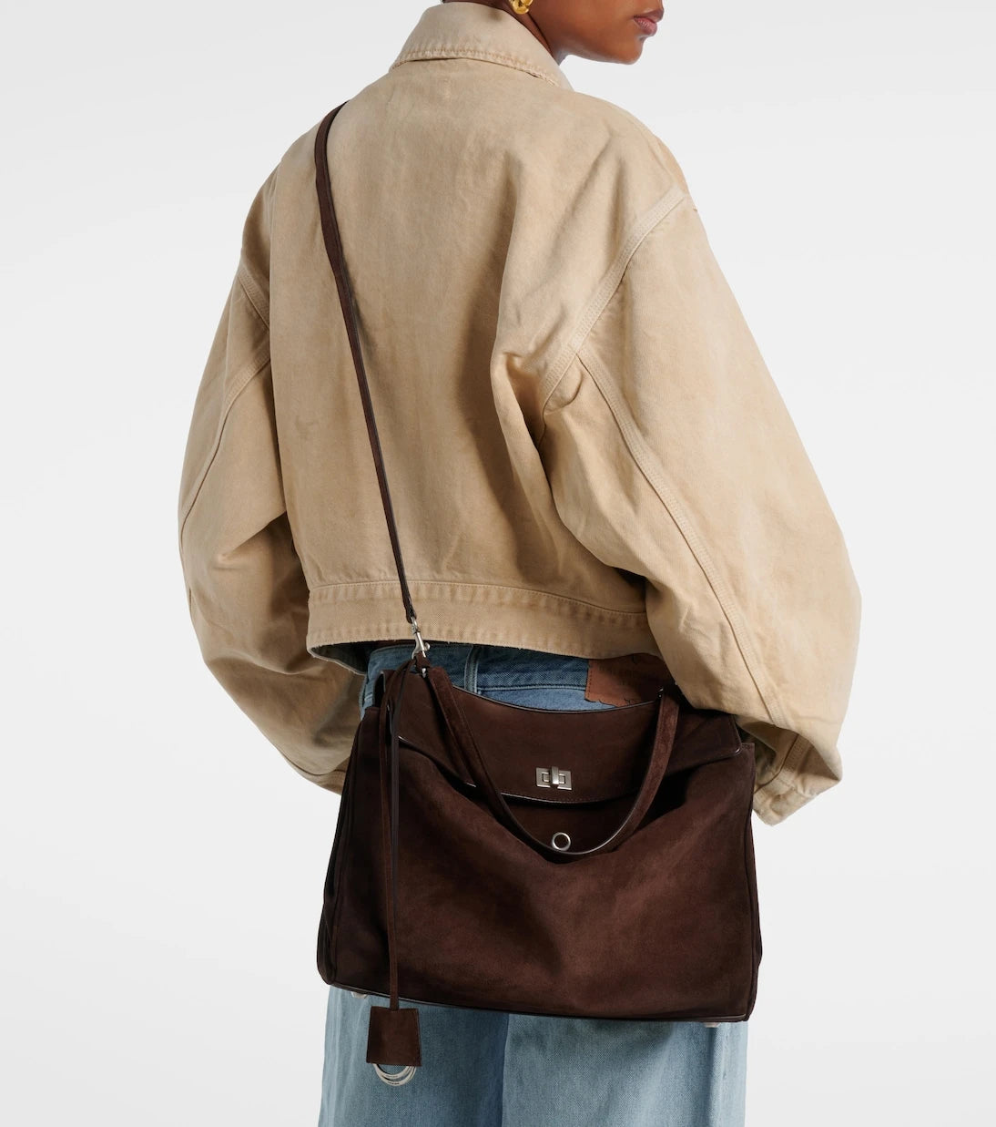 Balenciaga - Rodeo Medium suede tote bag