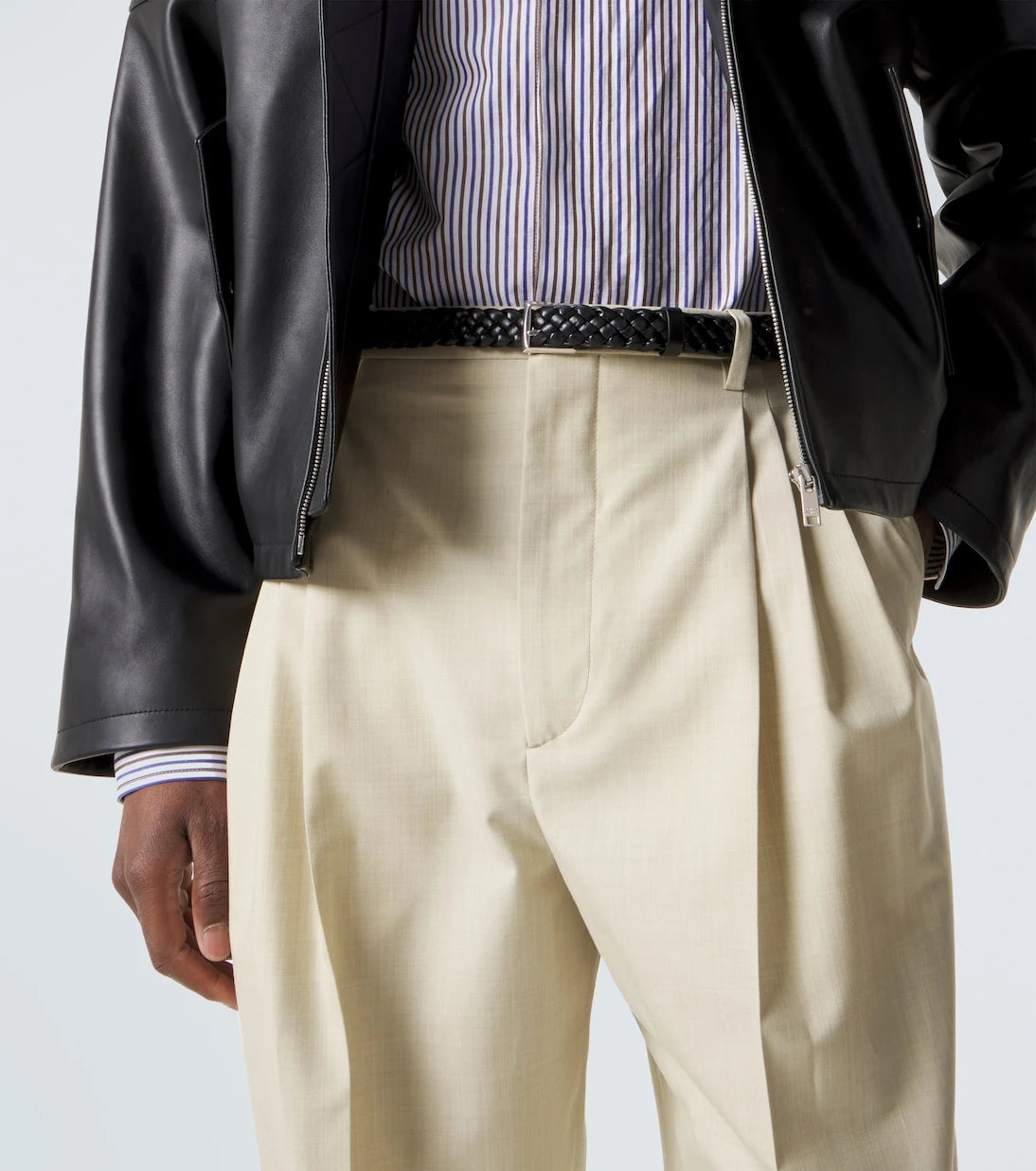 Bottega Veneta - حزام جلد إنتريتشاتو سولو