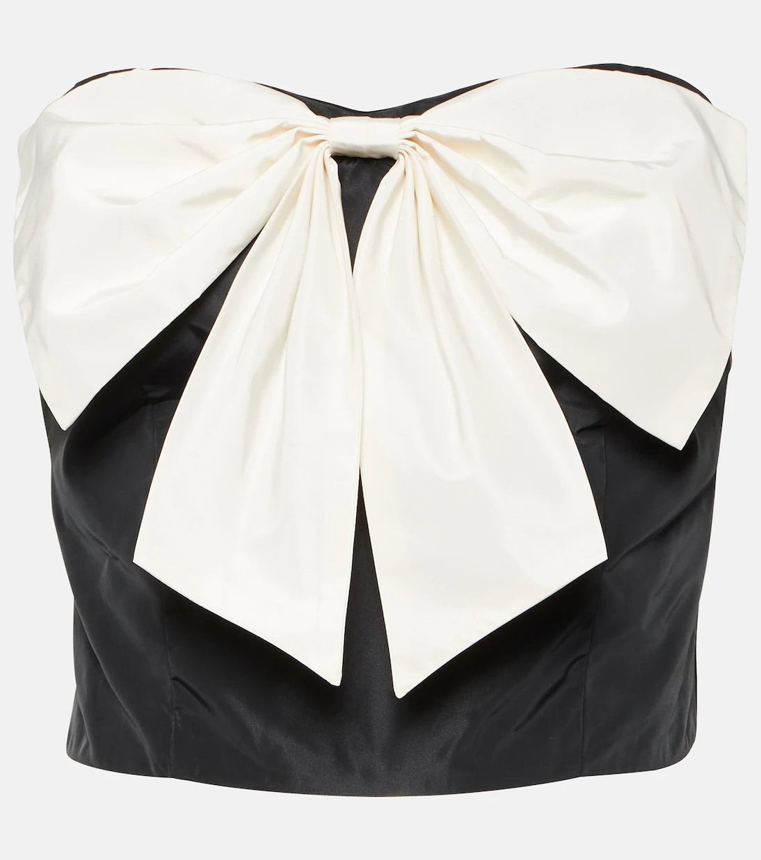 Staud - Atticus bow-detail strapless top
