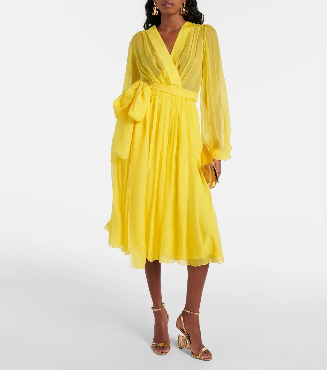 Dolce&Gabbana - Silk chiffon midi dress