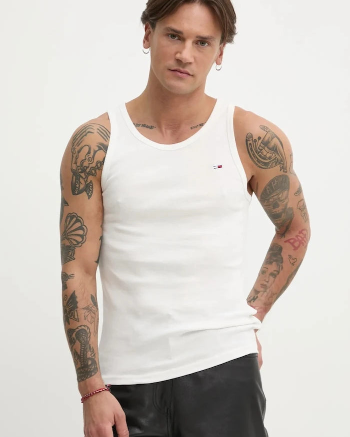 Tommy Jeans Erkek Pamuklu Atlet 2'li