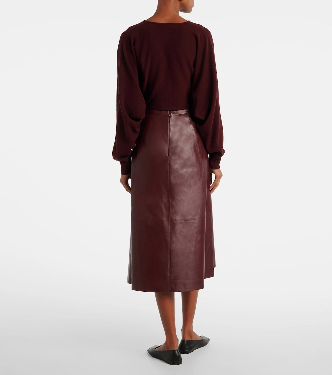 Fforme - Leather midi skirt