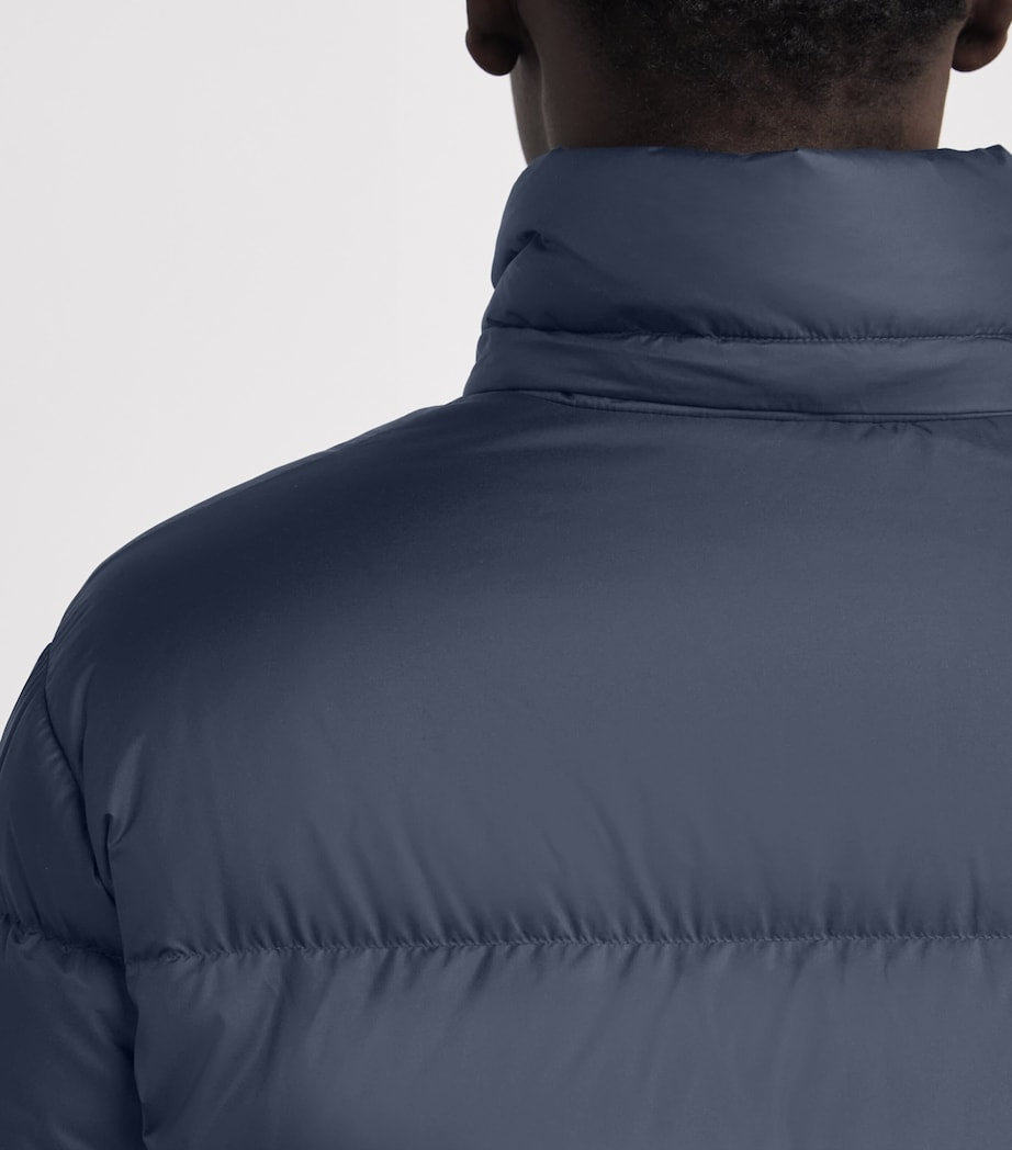 RLX Ralph Lauren Navy Down Detachable-Hood Puffer Jacket