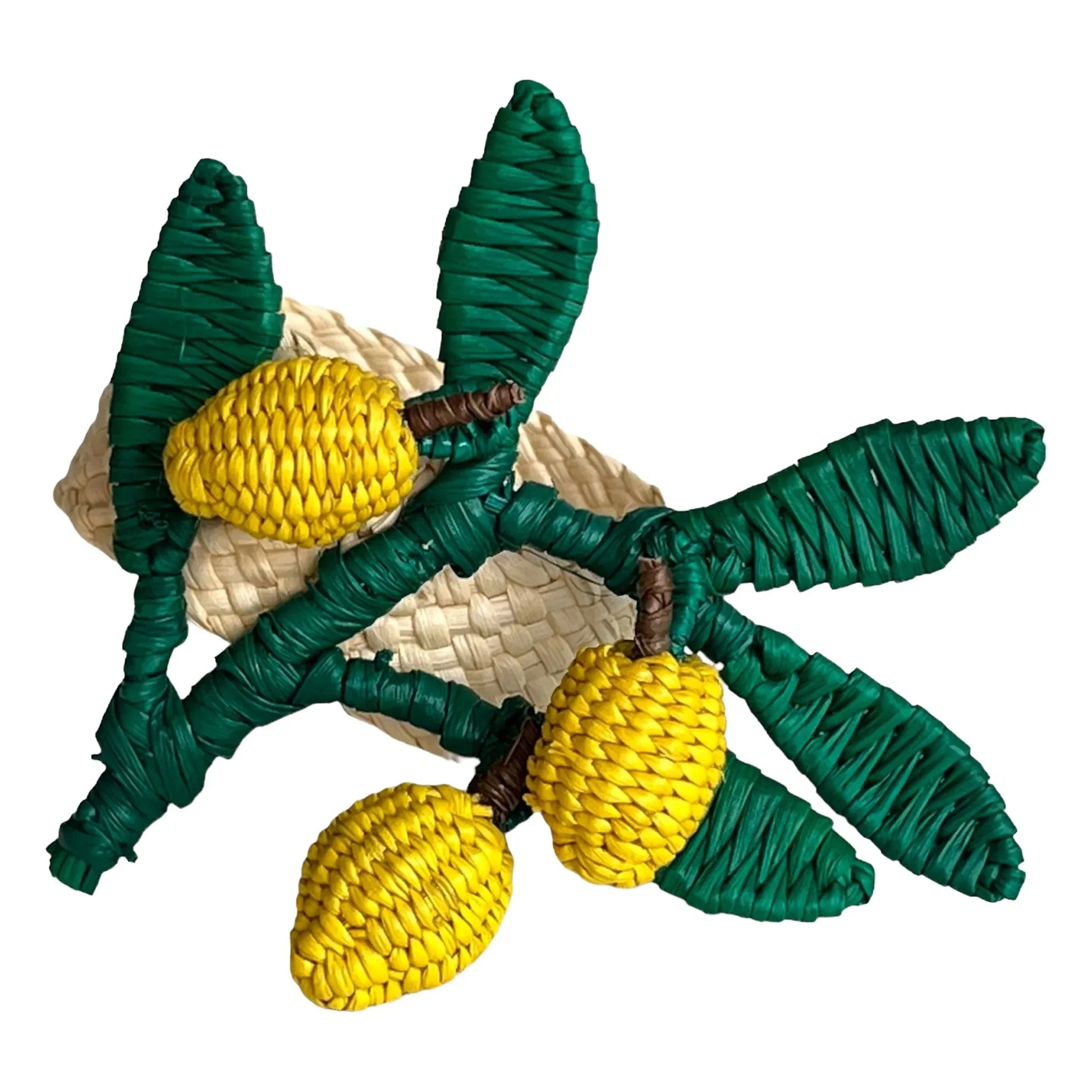 Coro Cora - Napkin ring Lemon branch | Yellow
