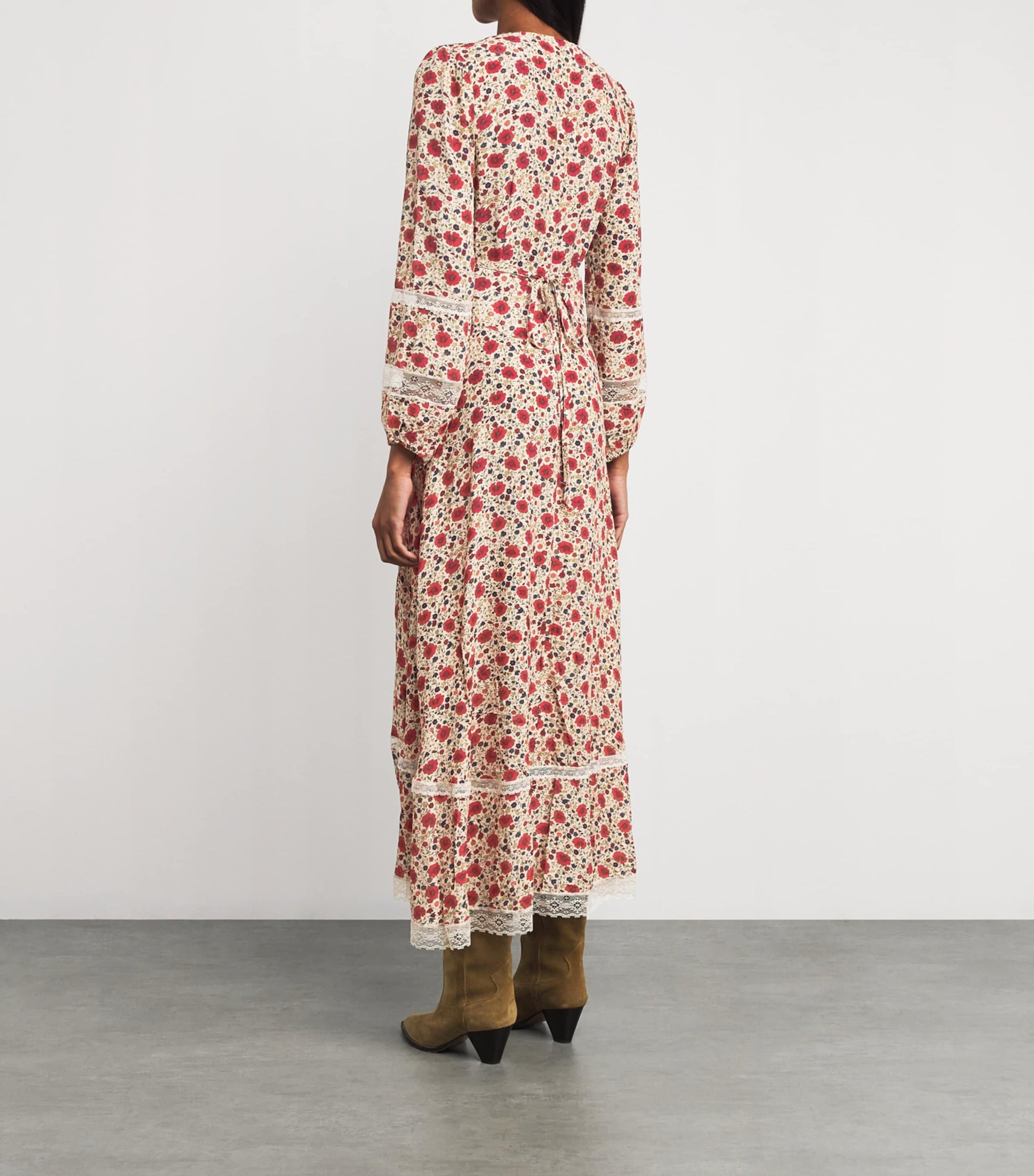 Floral Raven Midi Dress