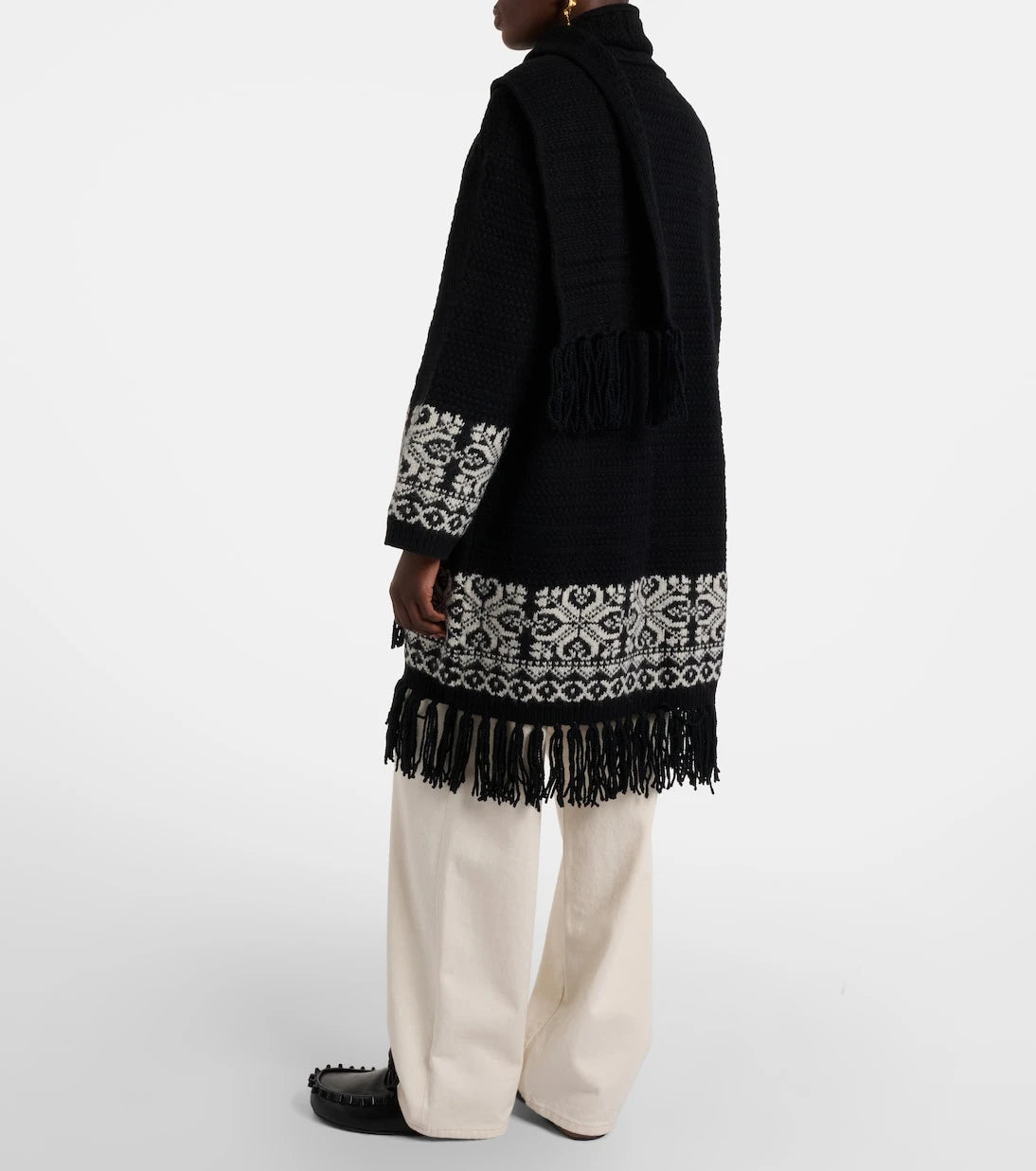 Polo Ralph Lauren - Jacquard wool-blend wrap cardigan