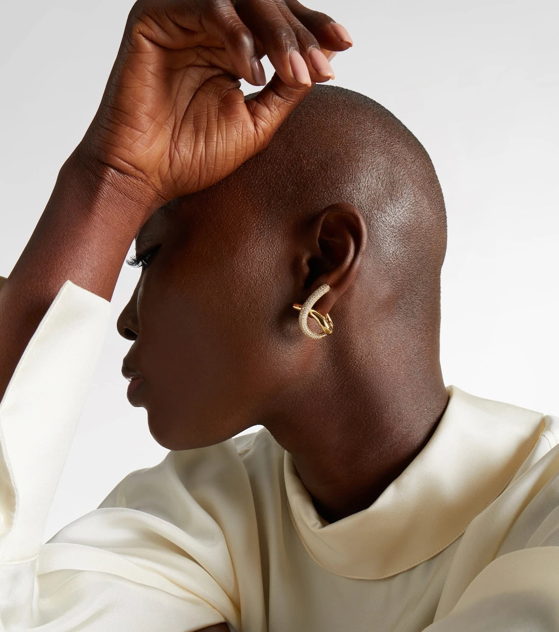 Engelbert - 18kt gold earrings with diamonds
