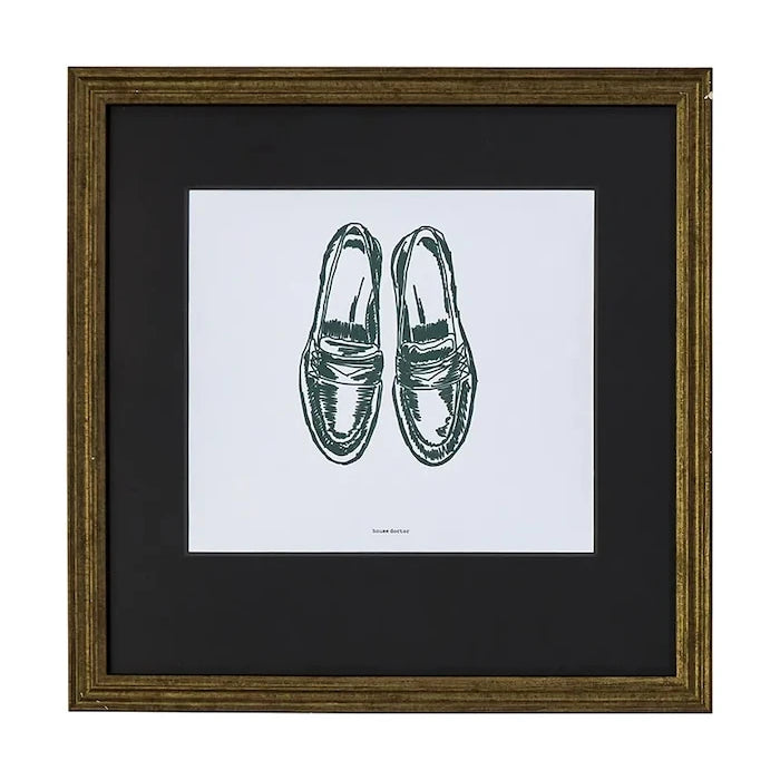 Çerçeveli duvar dekorasyonu House Doctor HDShoe 40 x 40 cm