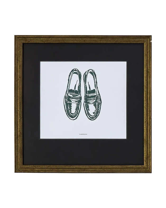Çerçeveli duvar dekorasyonu House Doctor HDShoe 40 x 40 cm