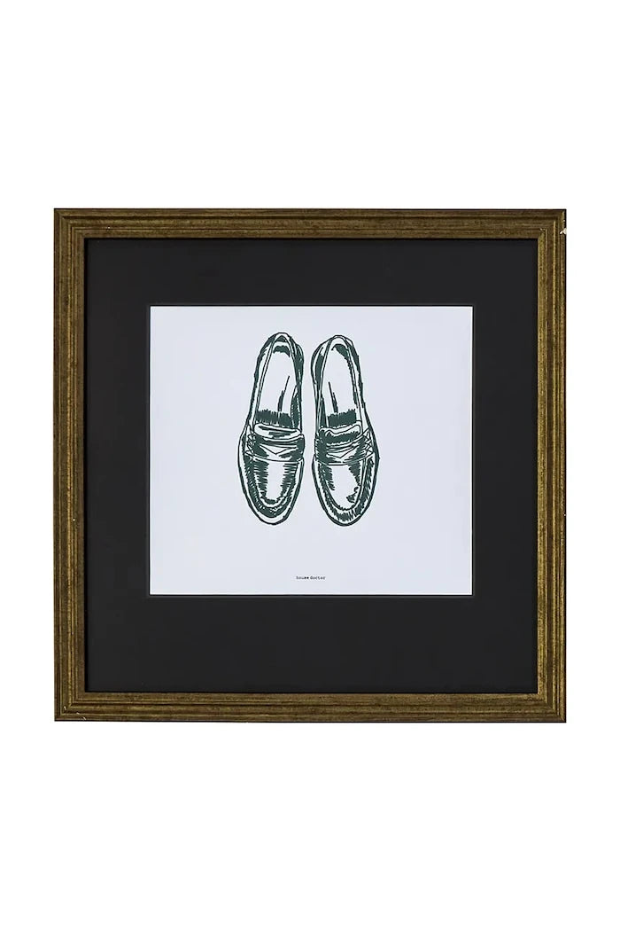 Çerçeveli duvar dekorasyonu House Doctor HDShoe 40 x 40 cm