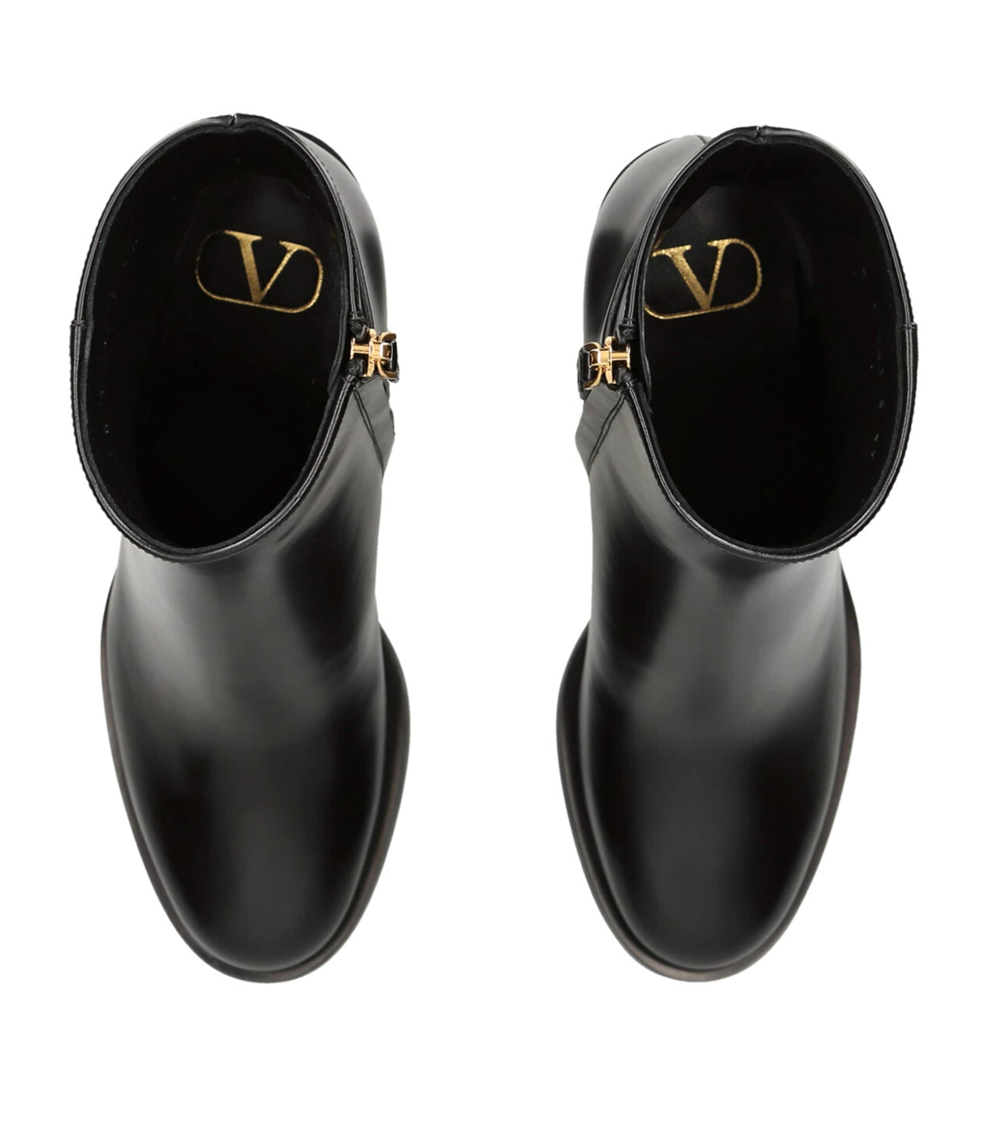 Valentino Garavani Black VLogo Signature Ankle Boots 75