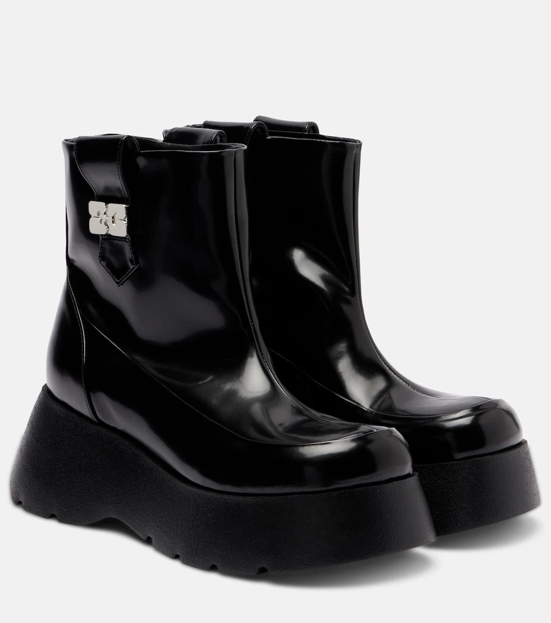 Ganni - Kat platform ankle boots