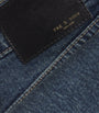 Rag & Bone Blue Harlow Mid-Rise Straight Jeans
