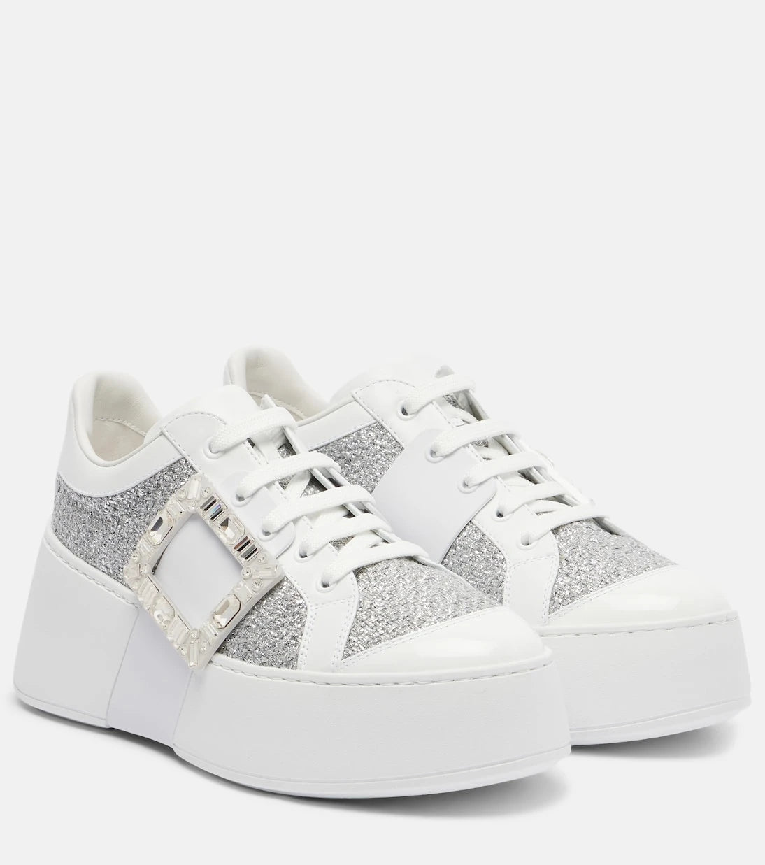 Roger Vivier - Viv' Skate embellished sneakers