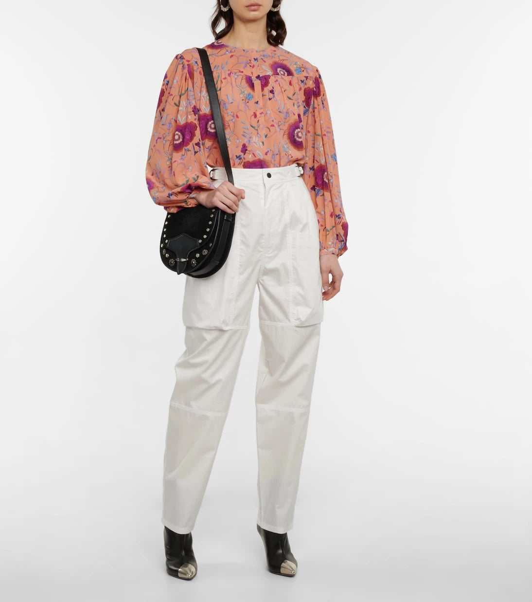 Isabel Marant - Ferima high-rise tapered cotton pants