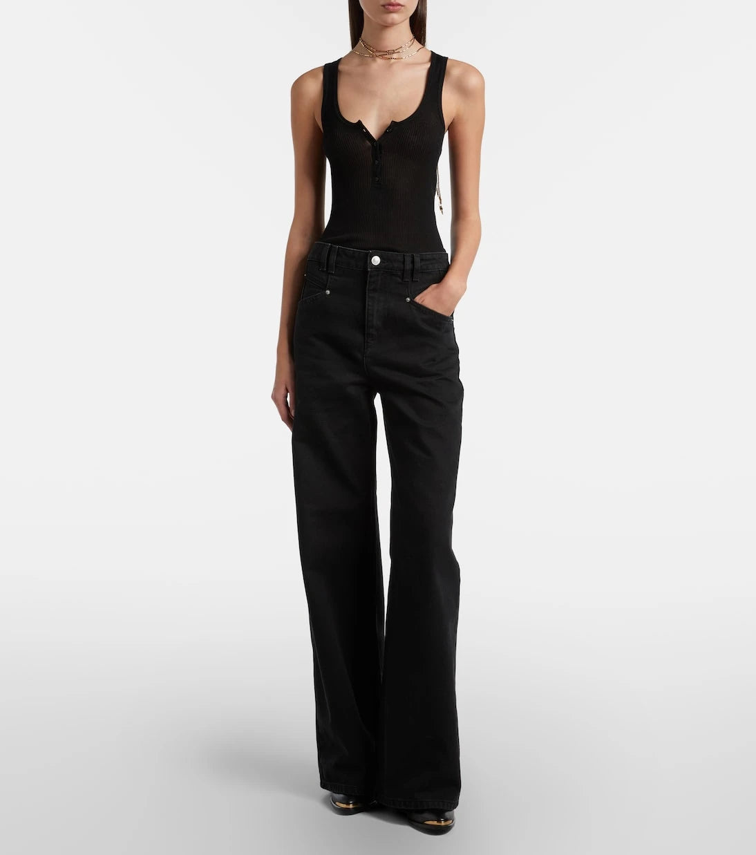 Isabel Marant - Lemony wide-leg jeans