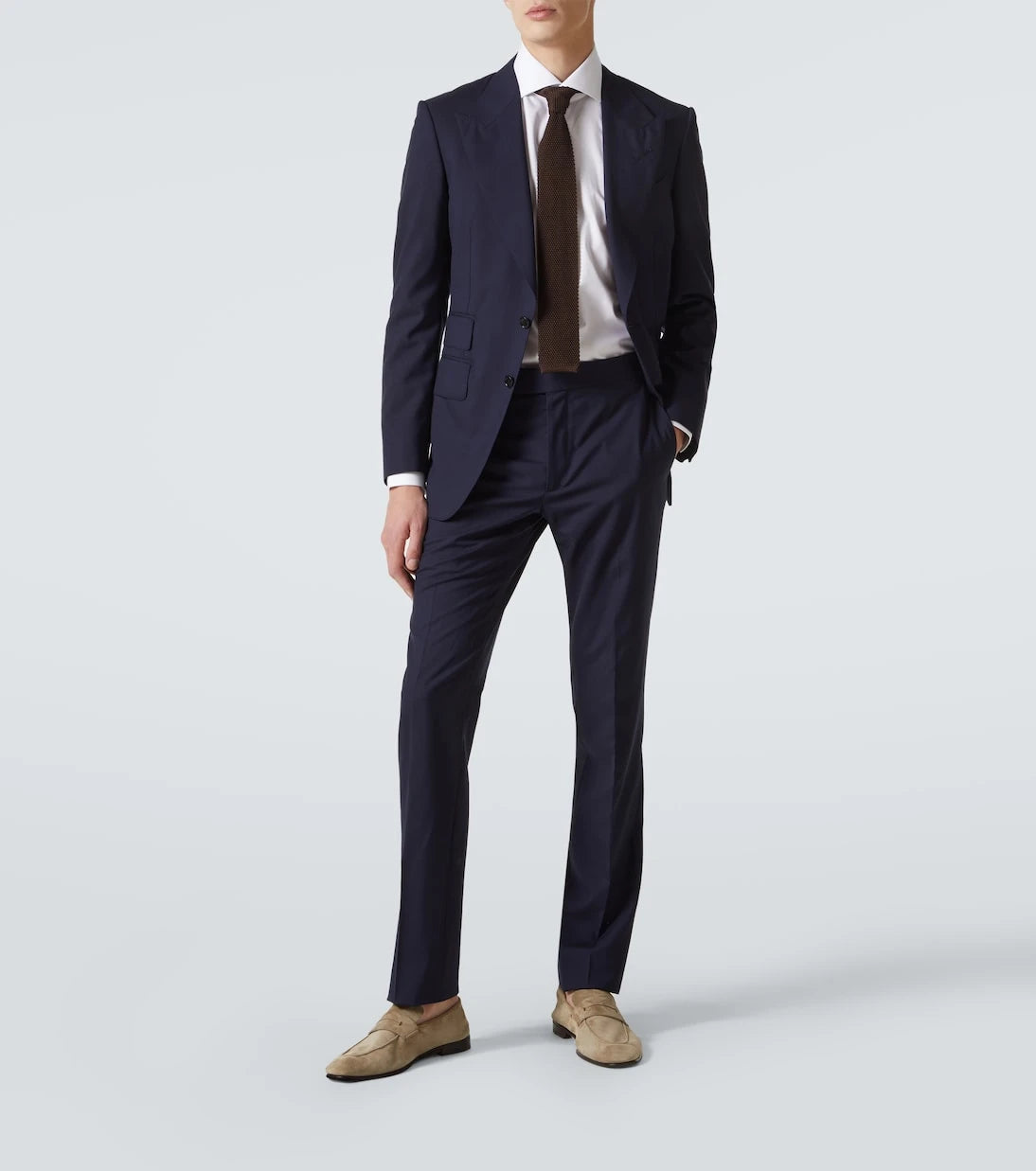 Zegna - قميص بوبلين قطني