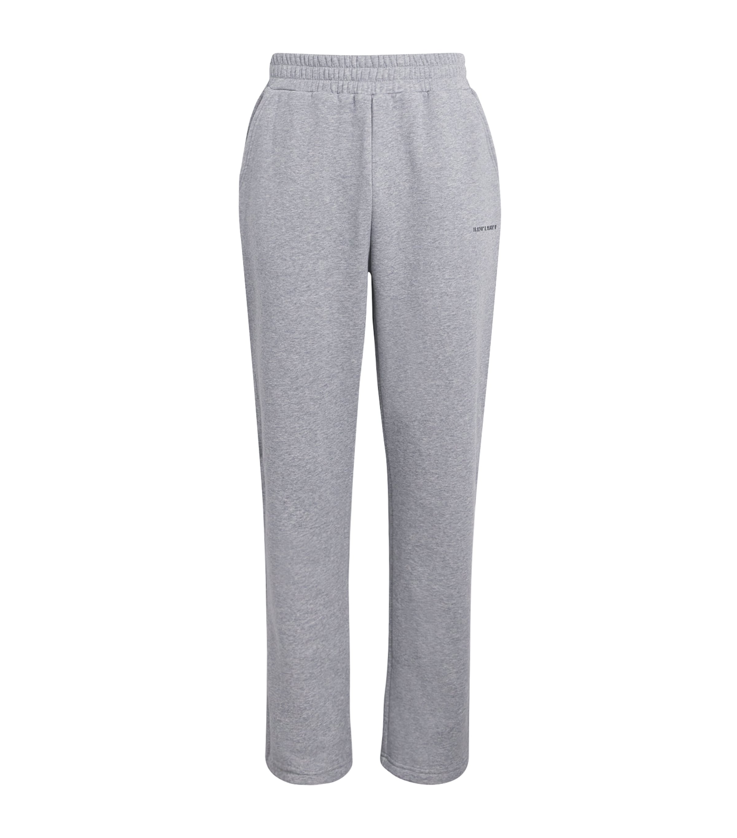 Cotton-Blend Wide-Leg Sweatpants