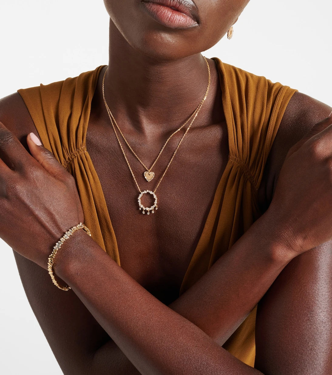 Suzanne Kalan - 18kt gold necklace with diamonds