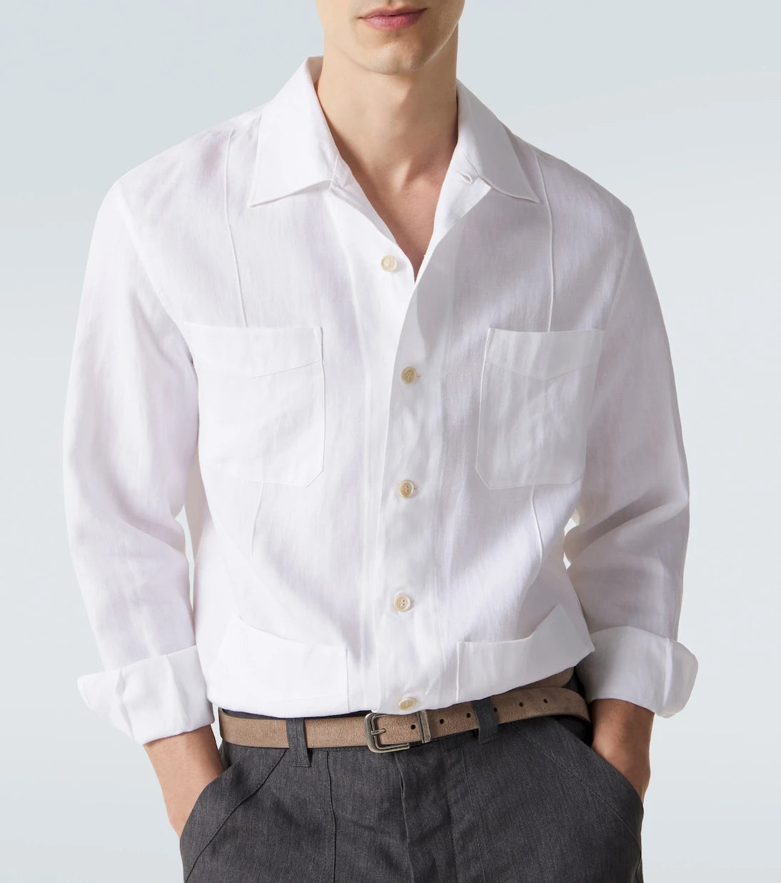 Brunello Cucinelli - Hemp, linen, and cotton shirt