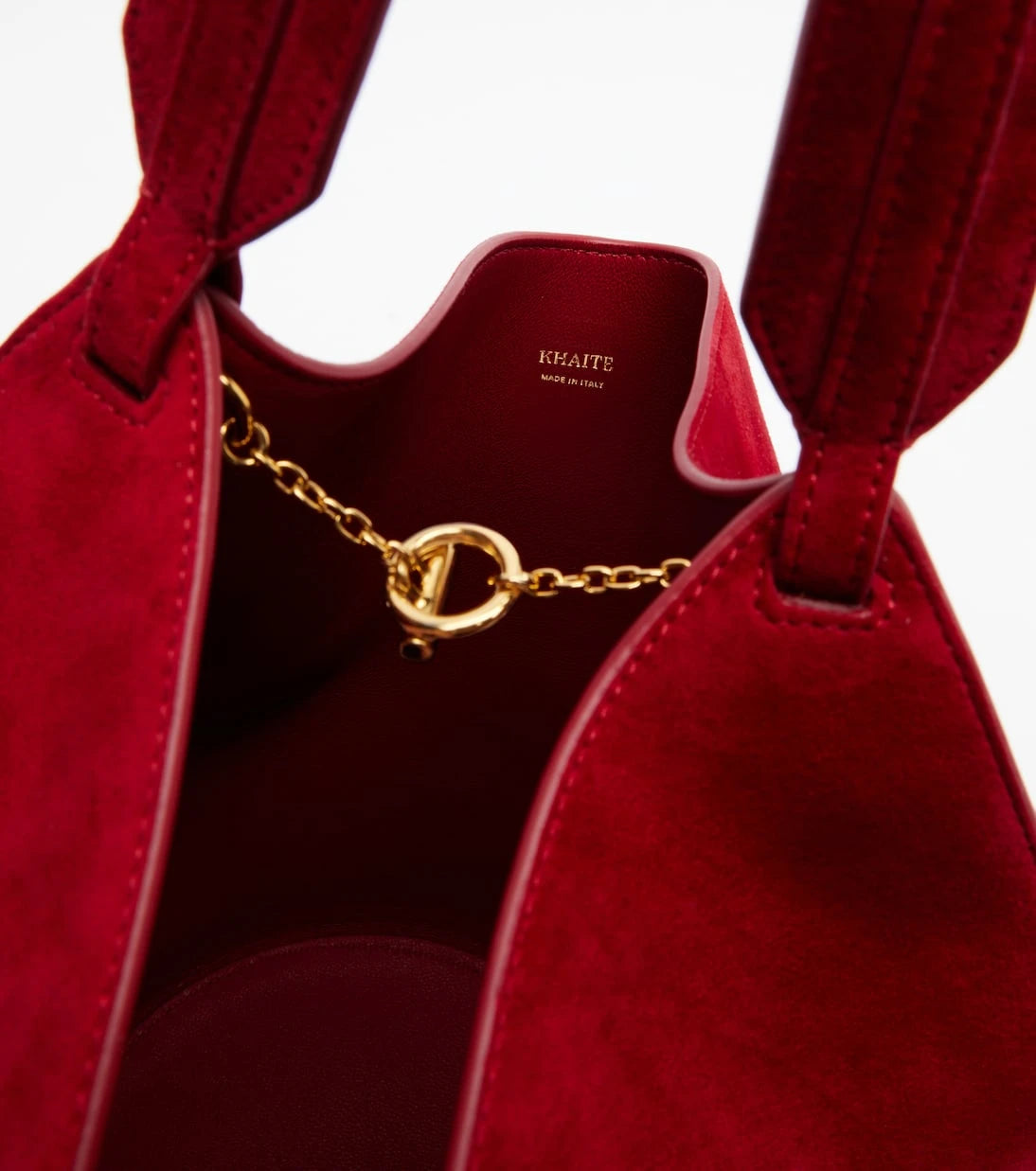 Khaite - Lotus Mini suede tote bag