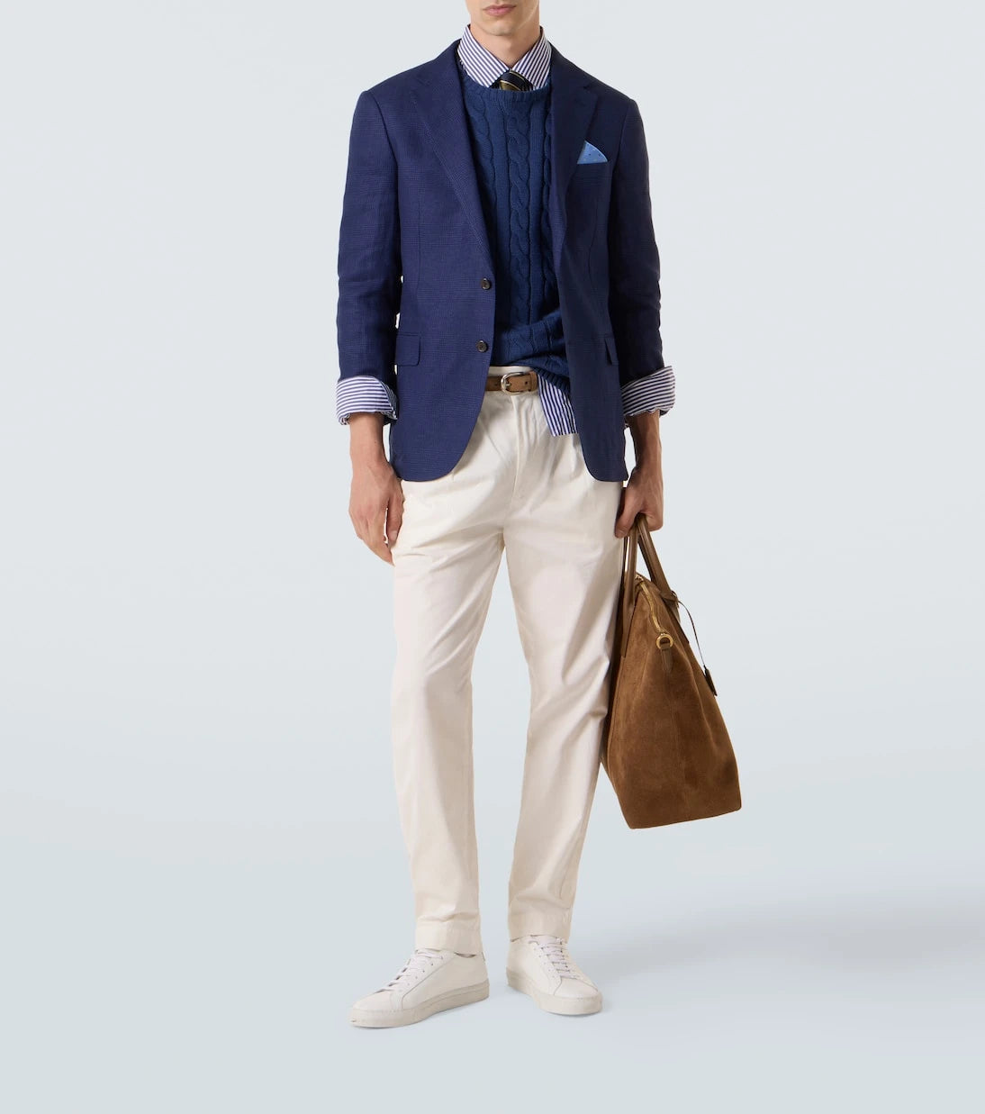 Polo Ralph Lauren - Checked linen-blend blazer