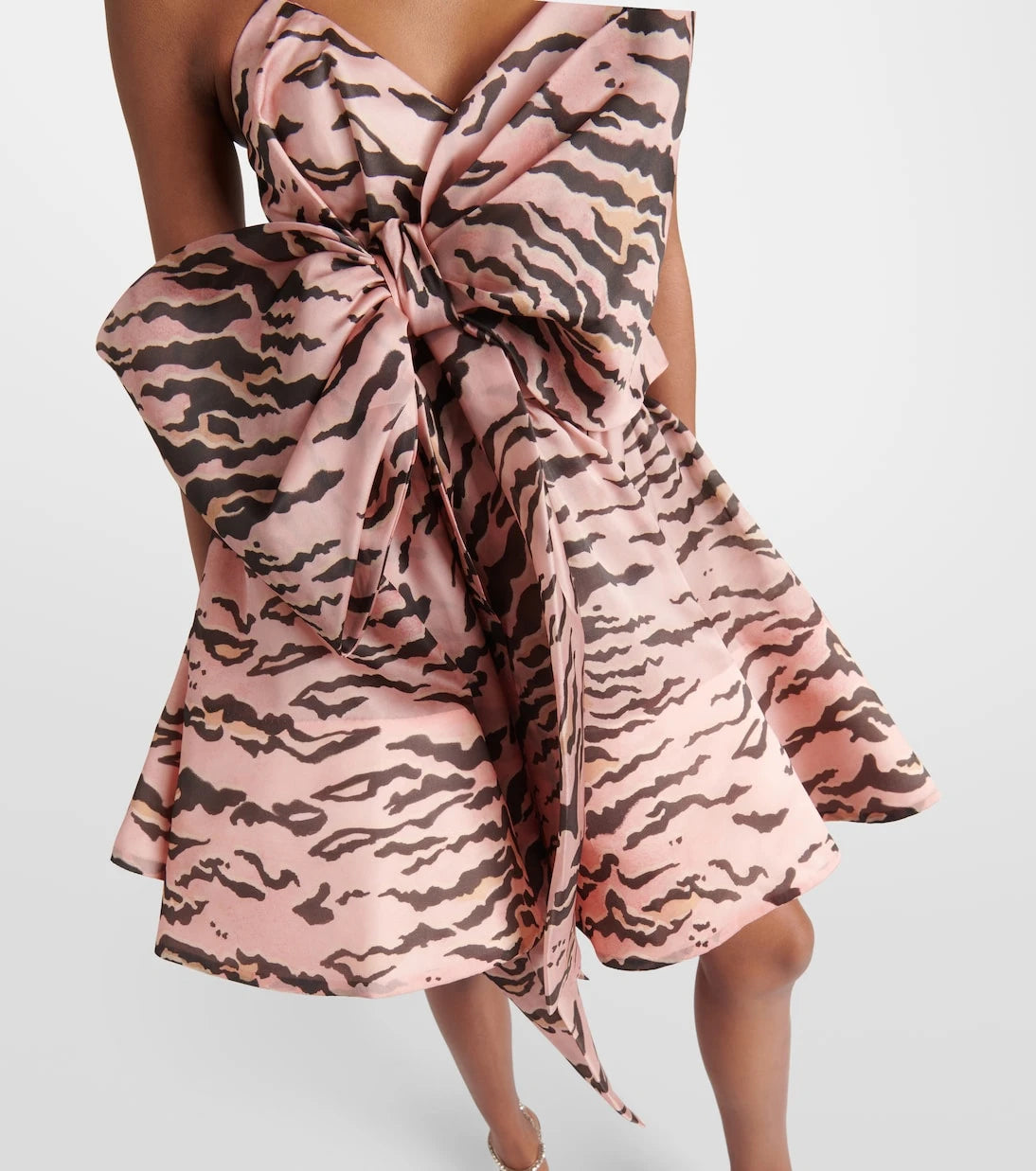 Zimmermann - Matchmaker fiyonk detaylı ipek mini elbise