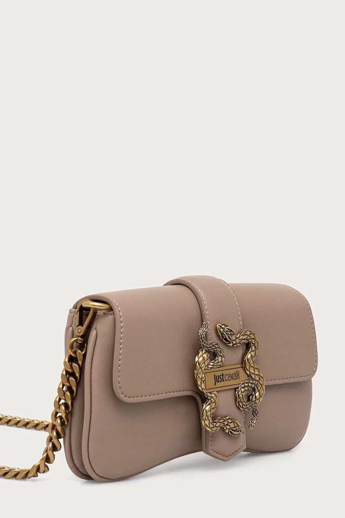 Just Cavalli suni deri kadın crossbody çanta