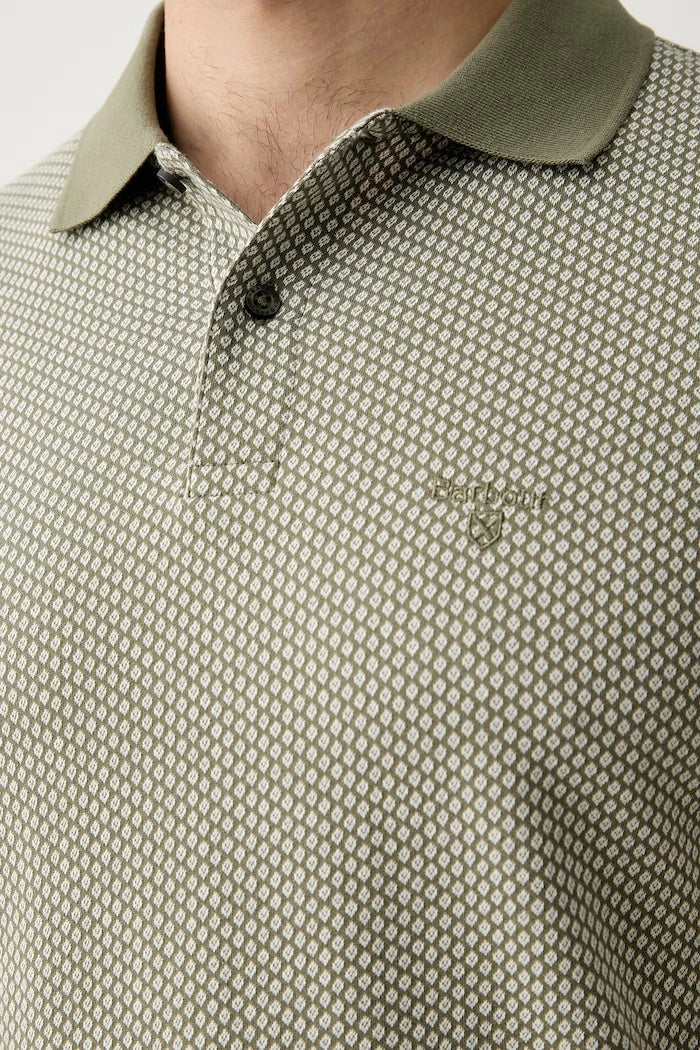 Barbour тениска с яка мъжка от памук Copgrove