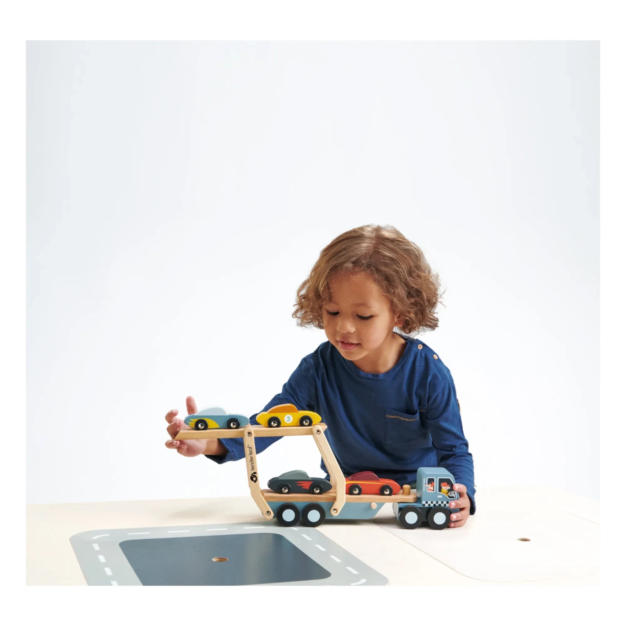 Tender Leaf Toys - Wooden Car Transporter