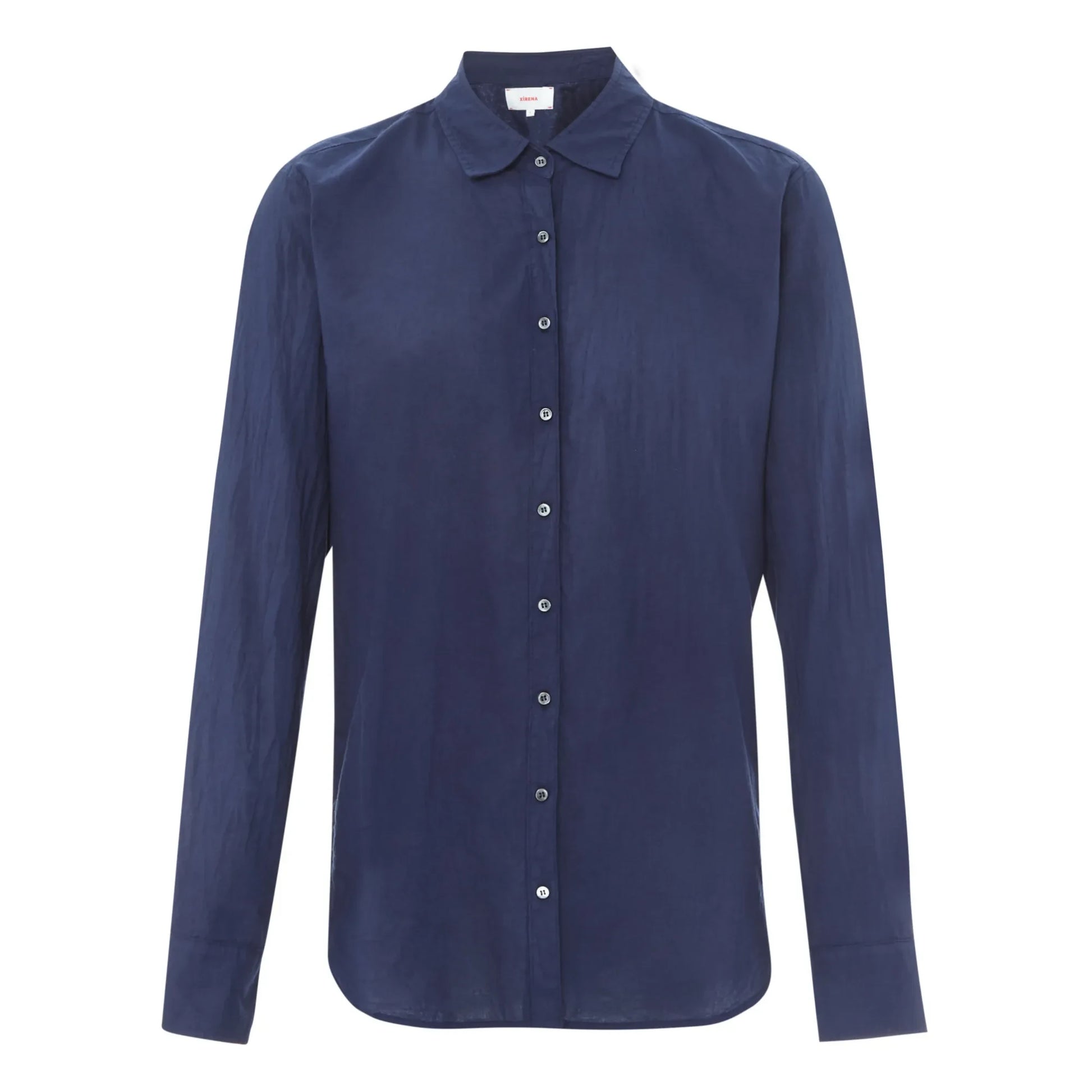 Xirena - Beau Cotton Poplin Shirt | Navy blue