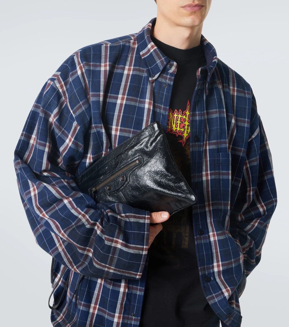 Balenciaga - جراب هاتف Le City الجلدي