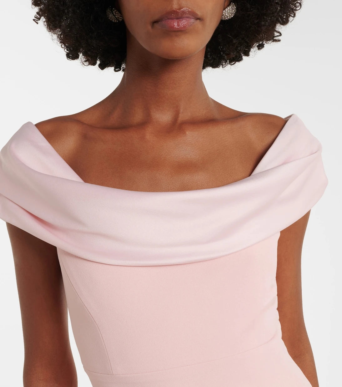 Solace London - Adele satin-trimmed gown