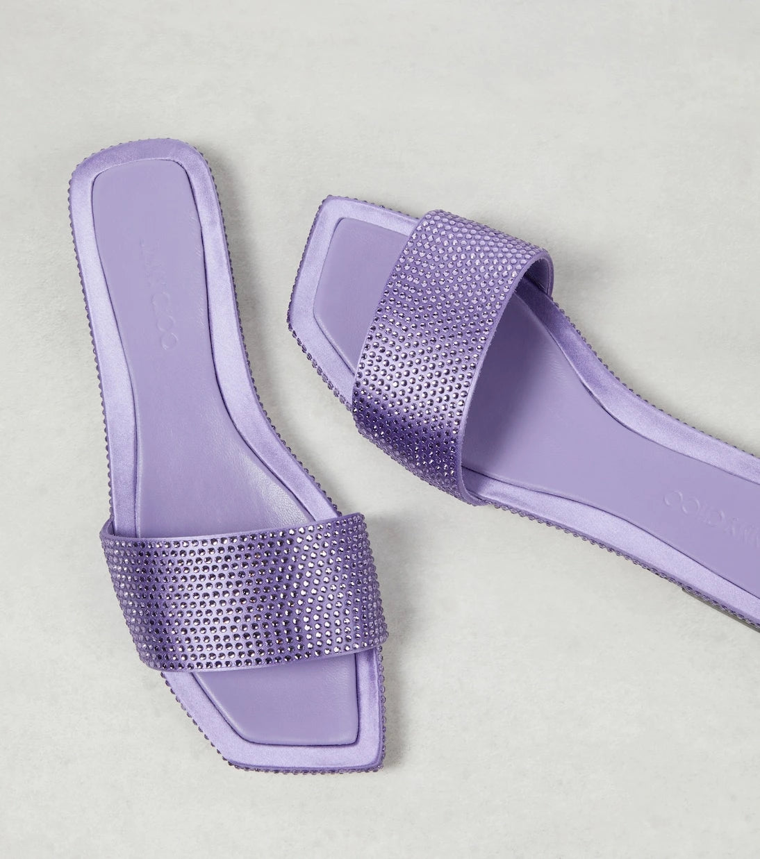 Jimmy Choo - Clovis embellished satin mules
