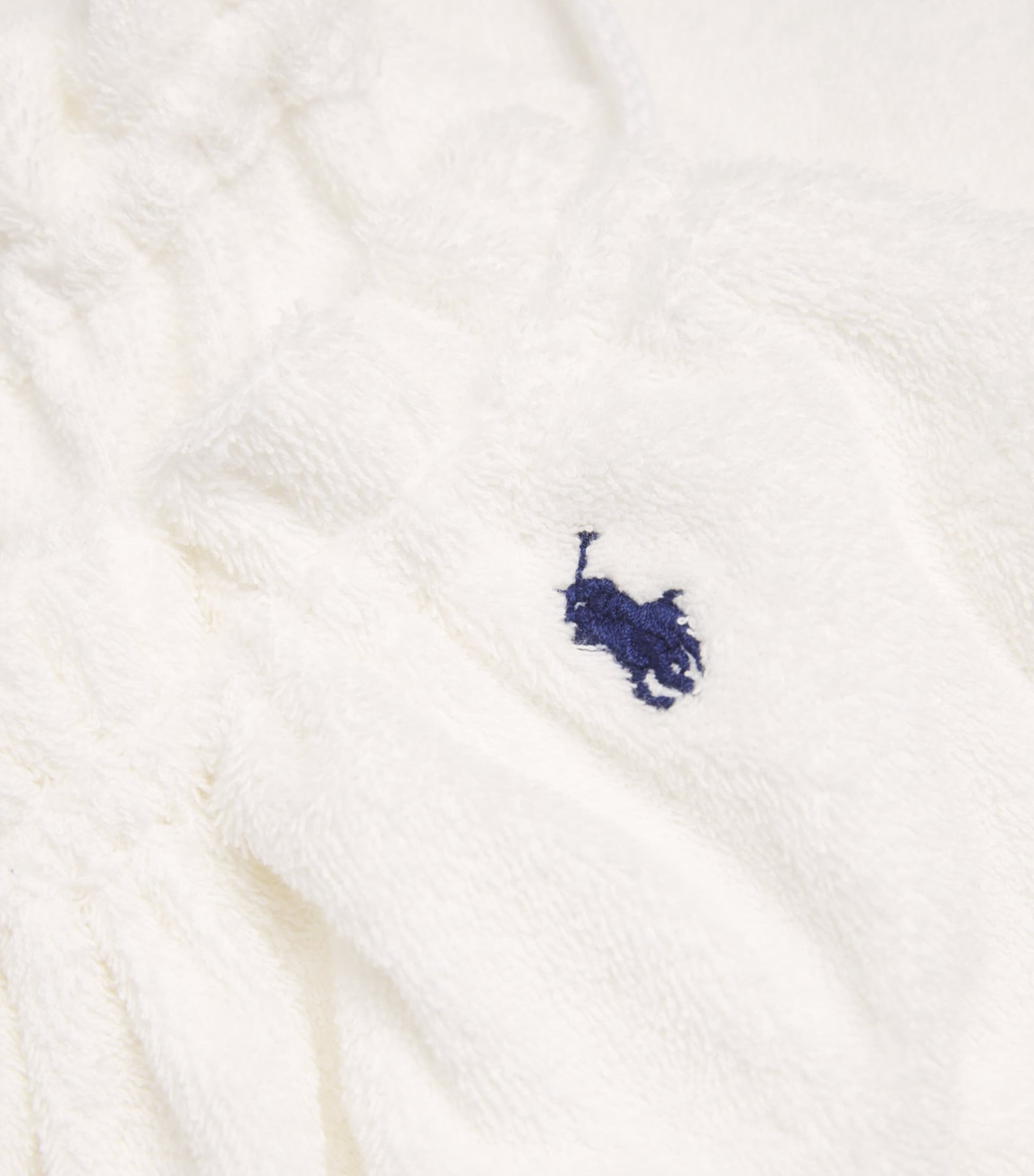 Polo Ralph Lauren Logo Terry Towelling Mini Dress White