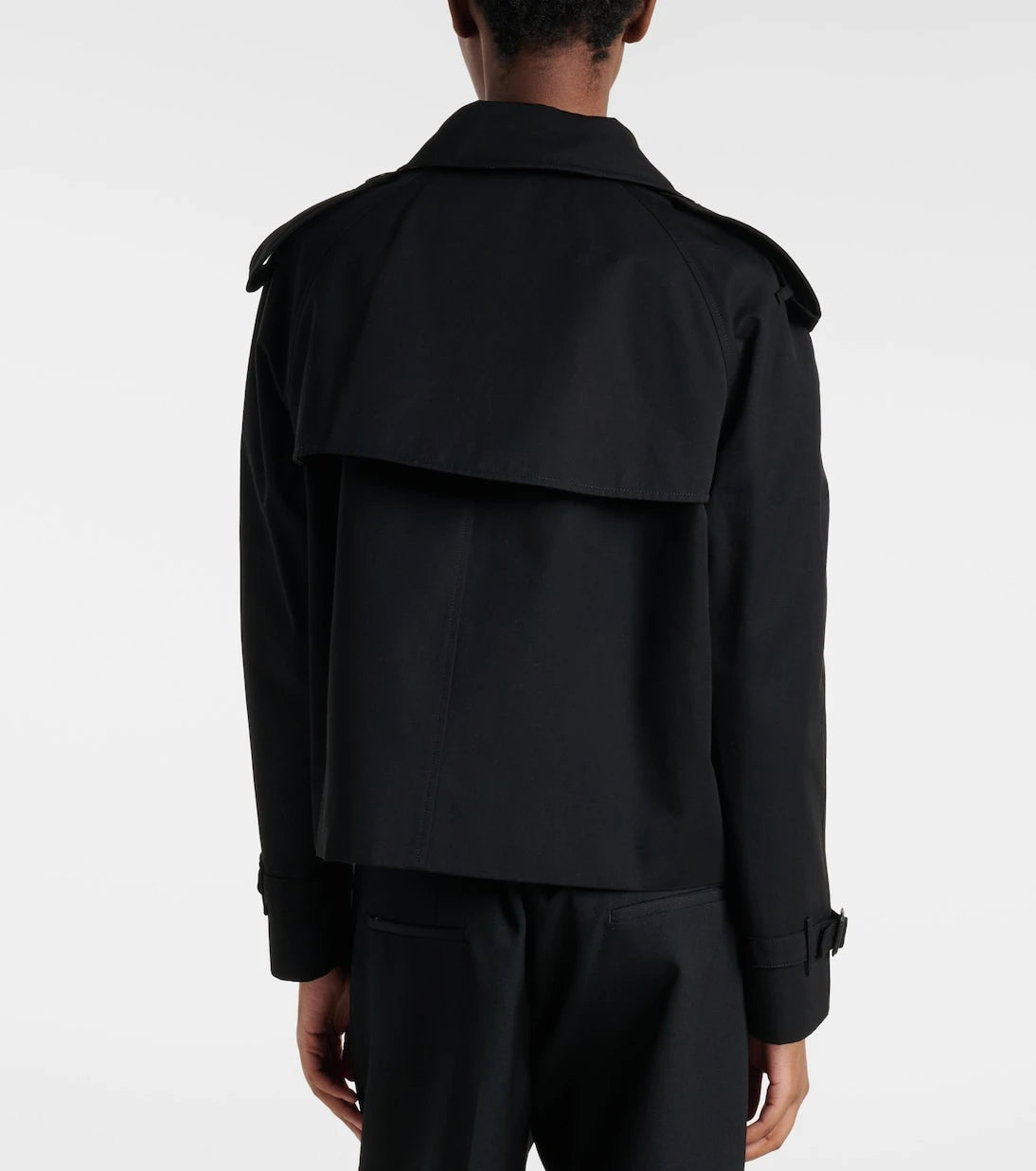 Burberry - Cropped cotton gabardine trench jacket